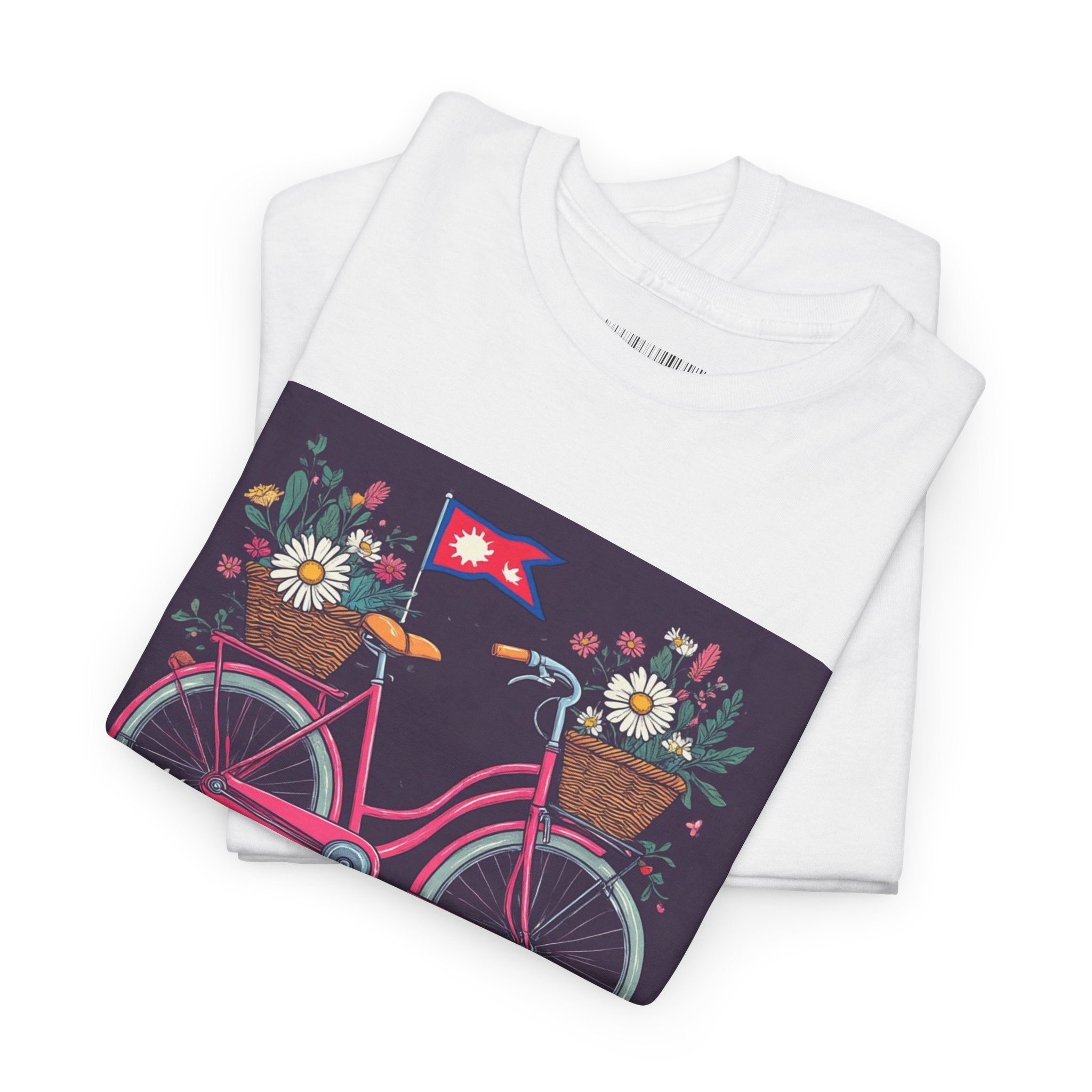 Sahaje Floral Bicycle T‑Shirt