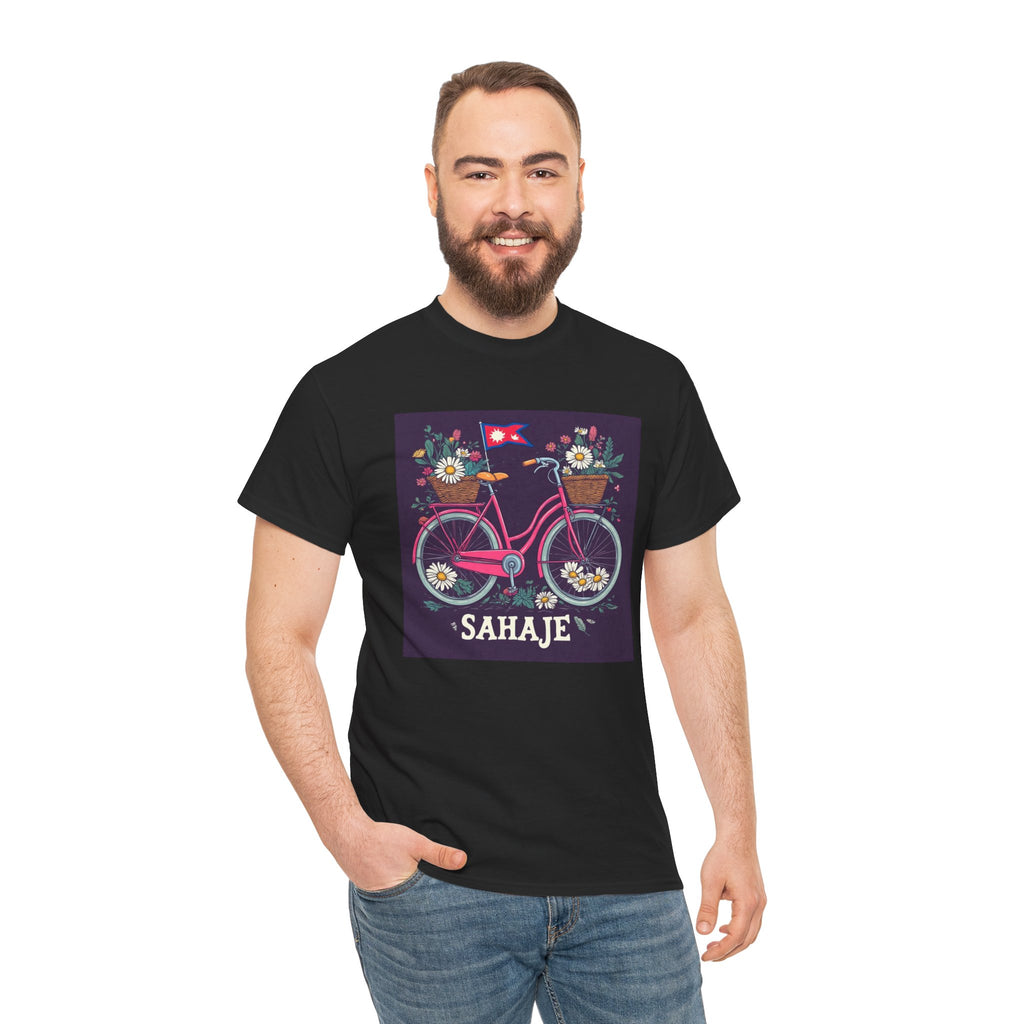 Sahaje Floral Bicycle T‑Shirt