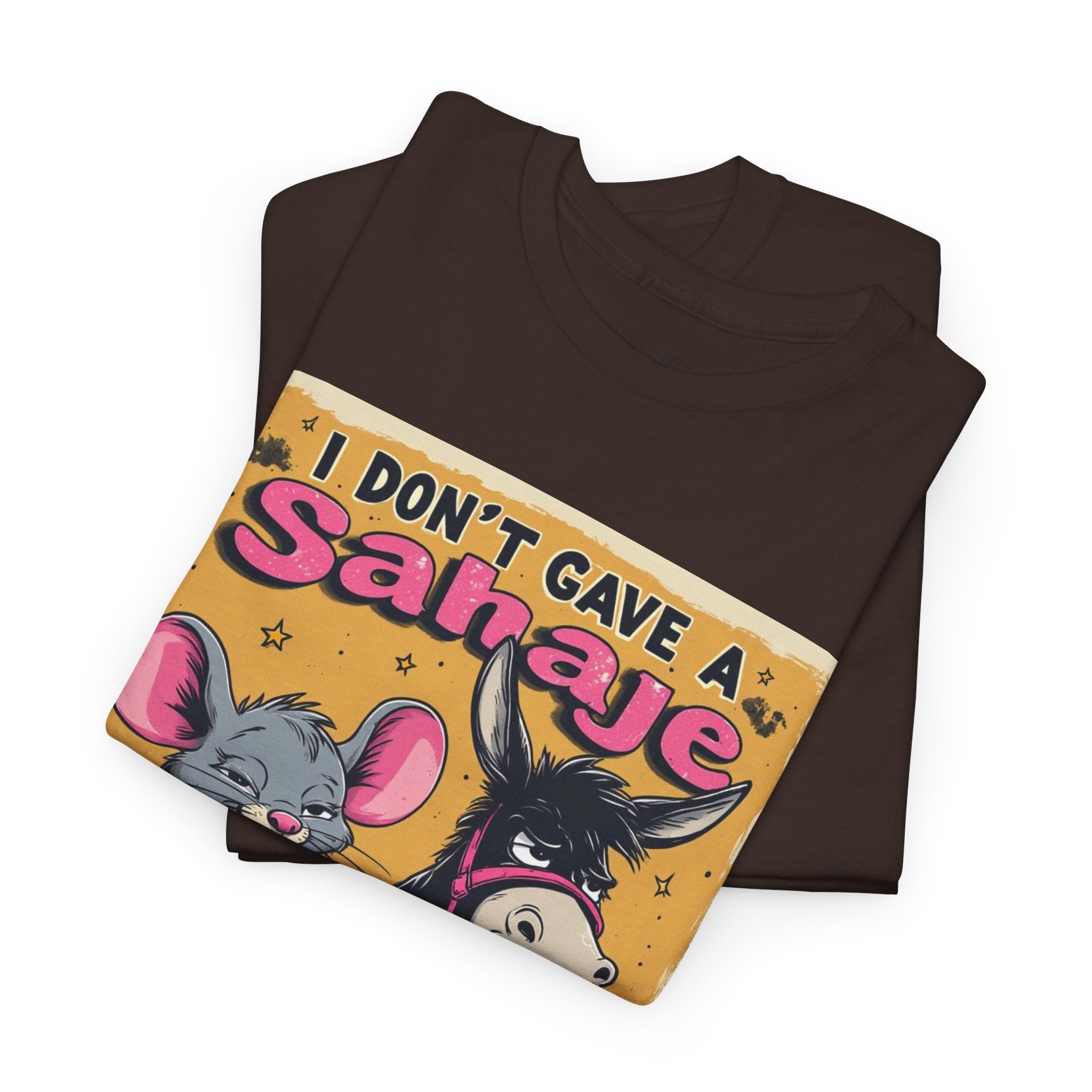 I Don't Give A Snair! Tee — Funny Mouse & Cat Graphic T-Shirt