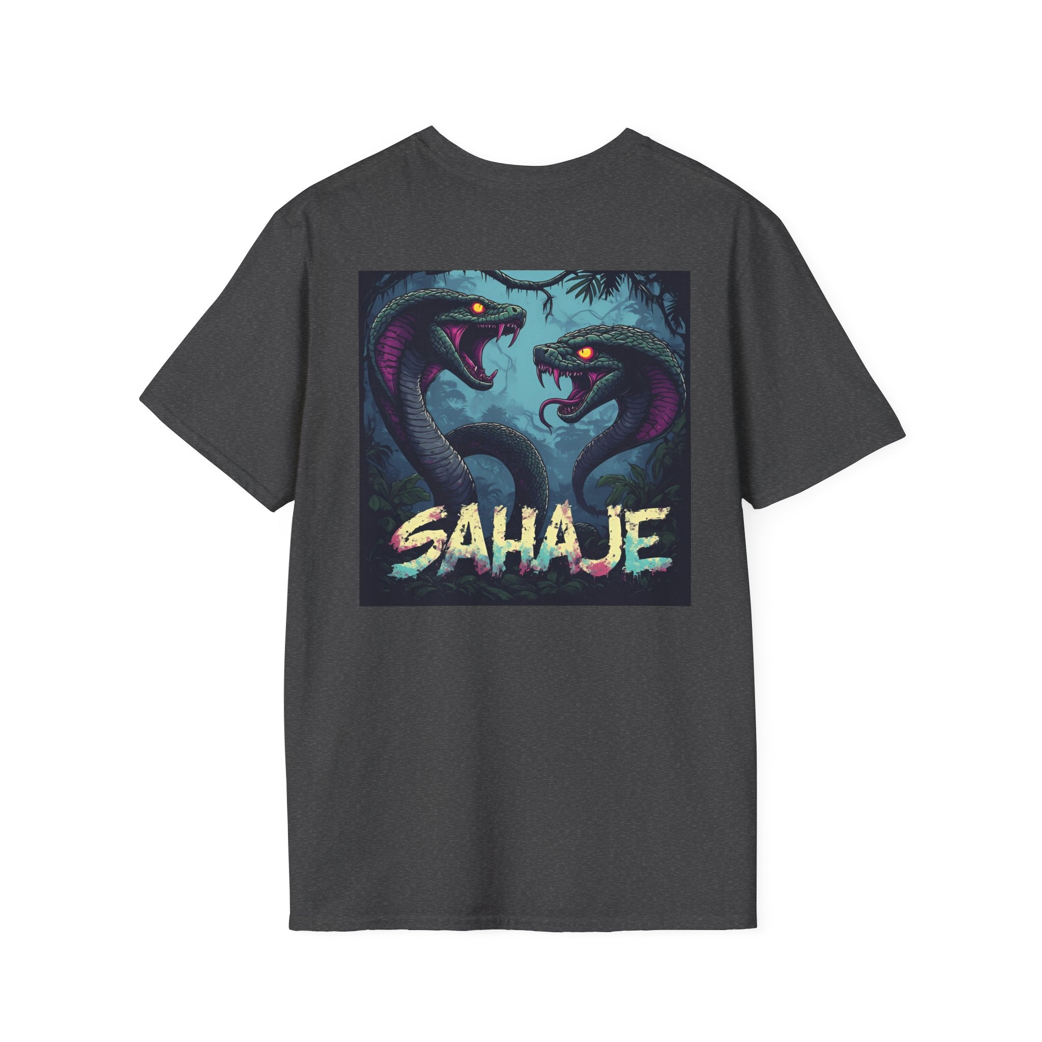 Two Cobra Snake T-Shirt – Fierce Serpent Power Graphic Tee, Edgy Streetwear Snake Shirt