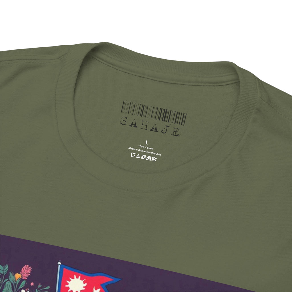 Sahaje Floral Bicycle T‑Shirt