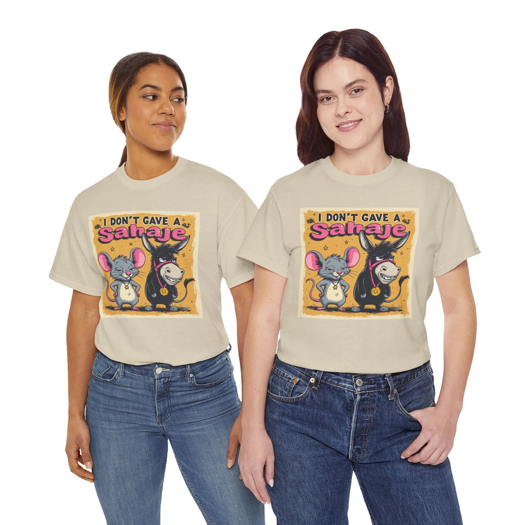I Don't Give A Snair! Tee — Funny Mouse & Cat Graphic T-Shirt