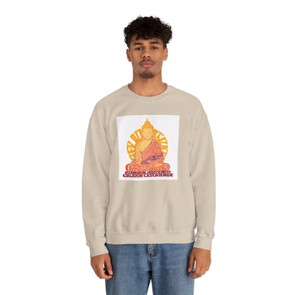 Buddha Graphic Sweatshirt — "Choose Compassion" Meditation Crewneck