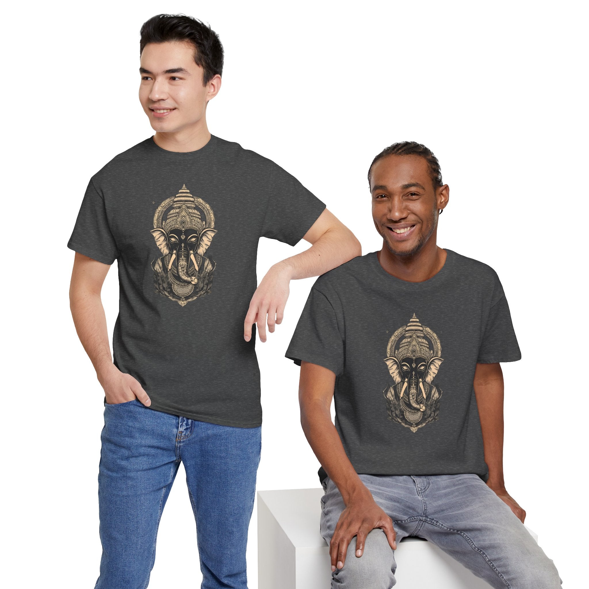 Elephant Mandala T‑Shirt — Spiritual Ganesha-Inspired Graphic Tee