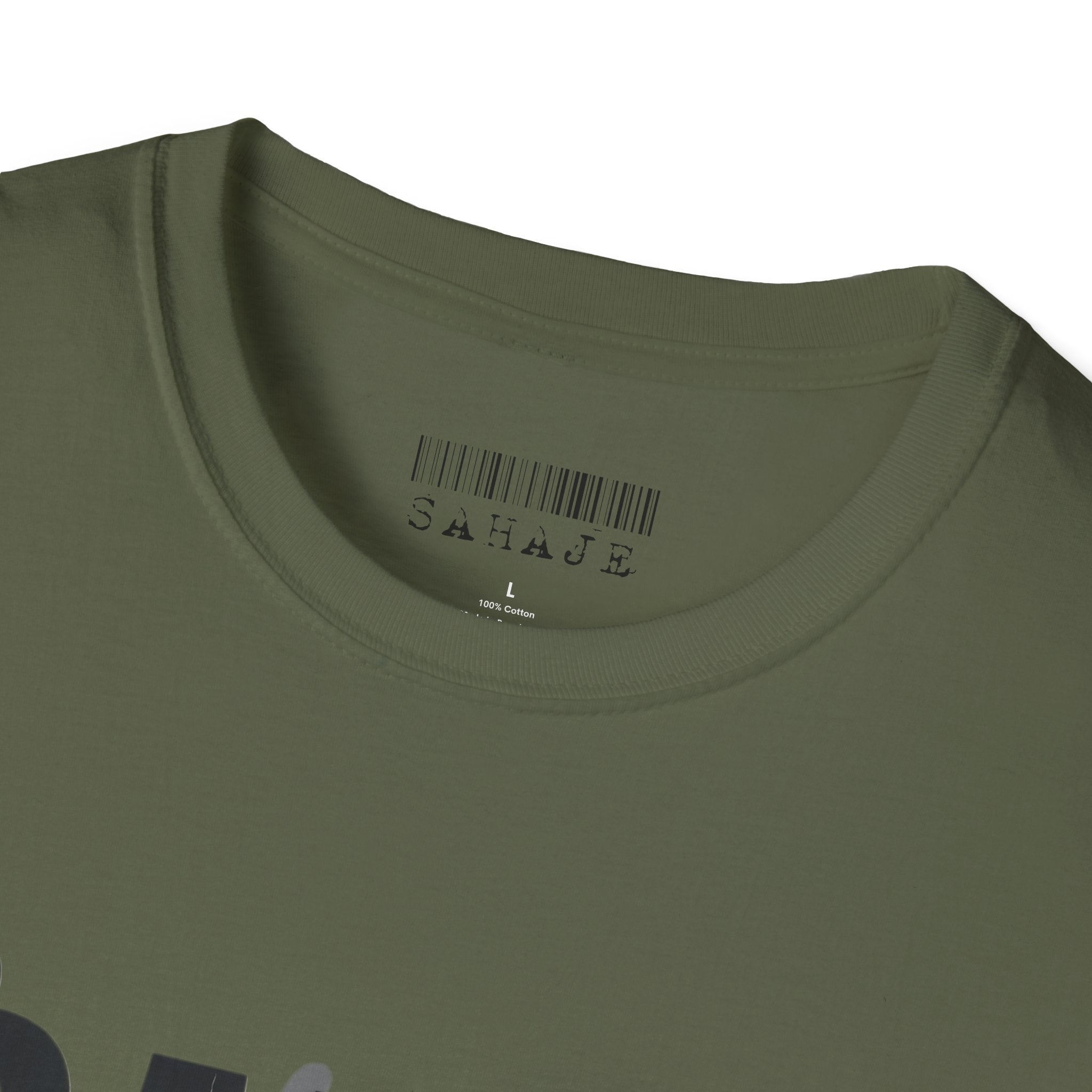 Saurus Graphic T-Shirt — Retro Block Lettering with Snake Illustration