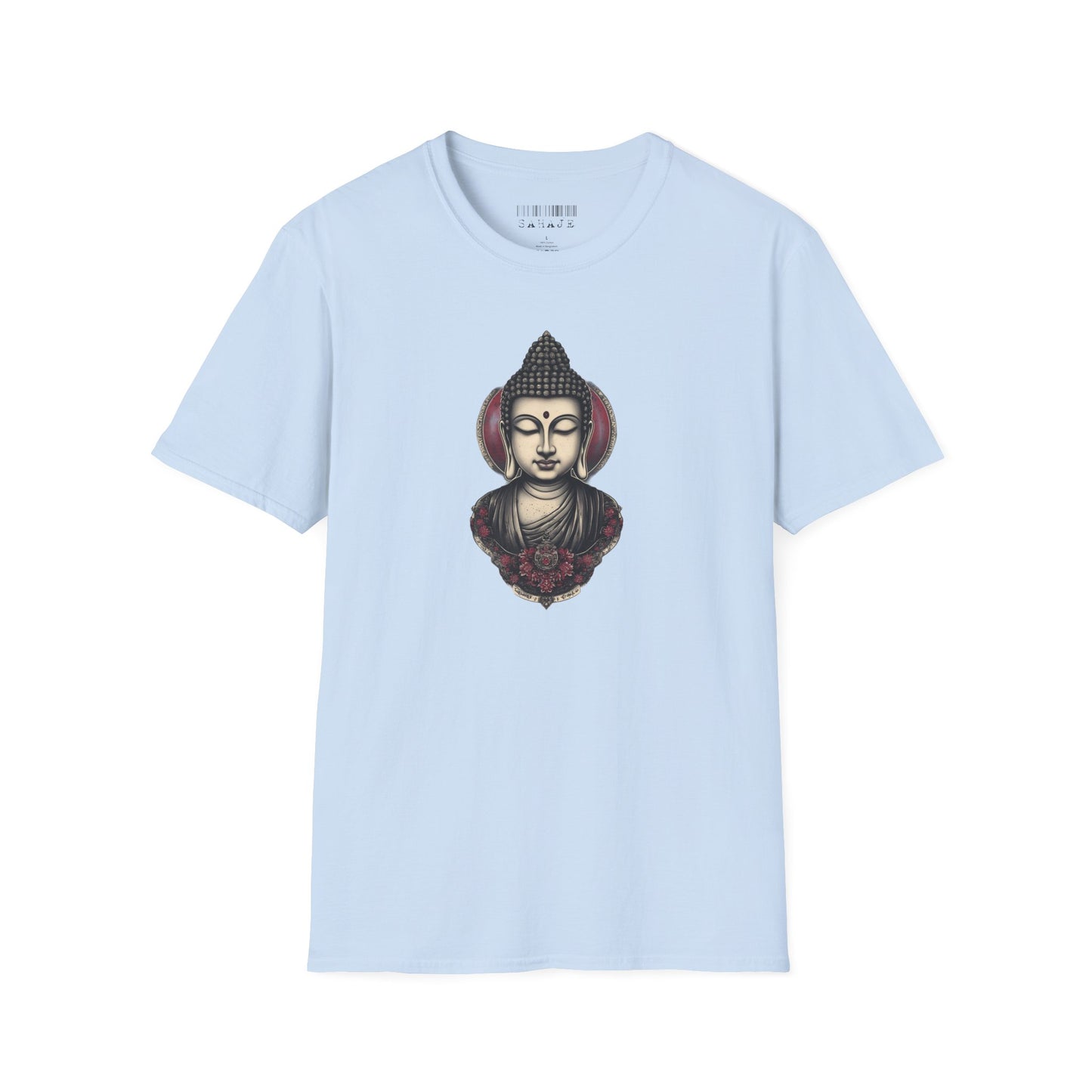 Buddha Portrait Tee — Zen Meditation Graphic T-Shirt
