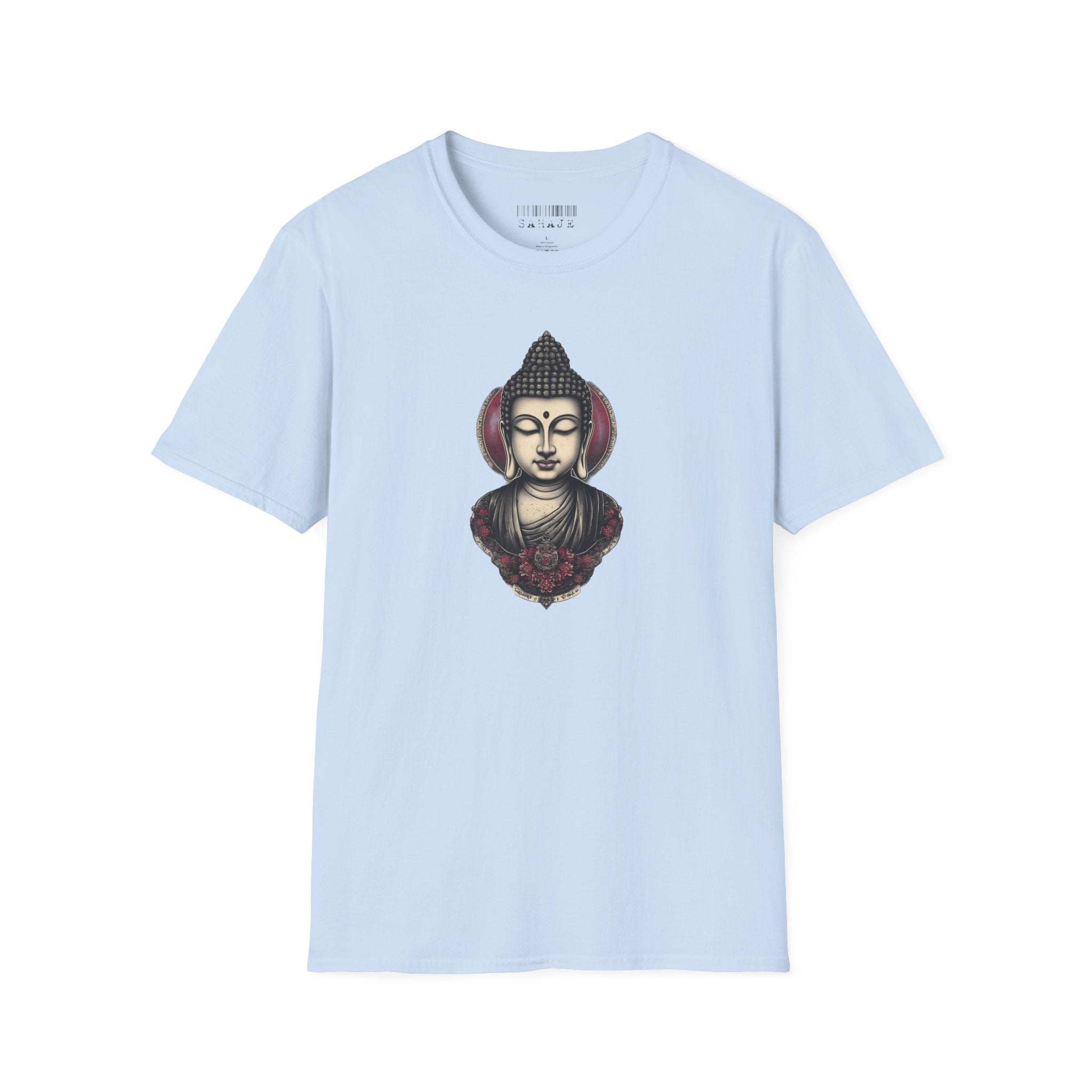 Buddha Portrait Tee — Zen Meditation Graphic T-Shirt