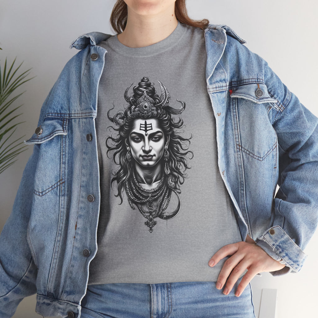 Shiva Portrait Tee — Hindu God Shiva Graphic T-Shirt