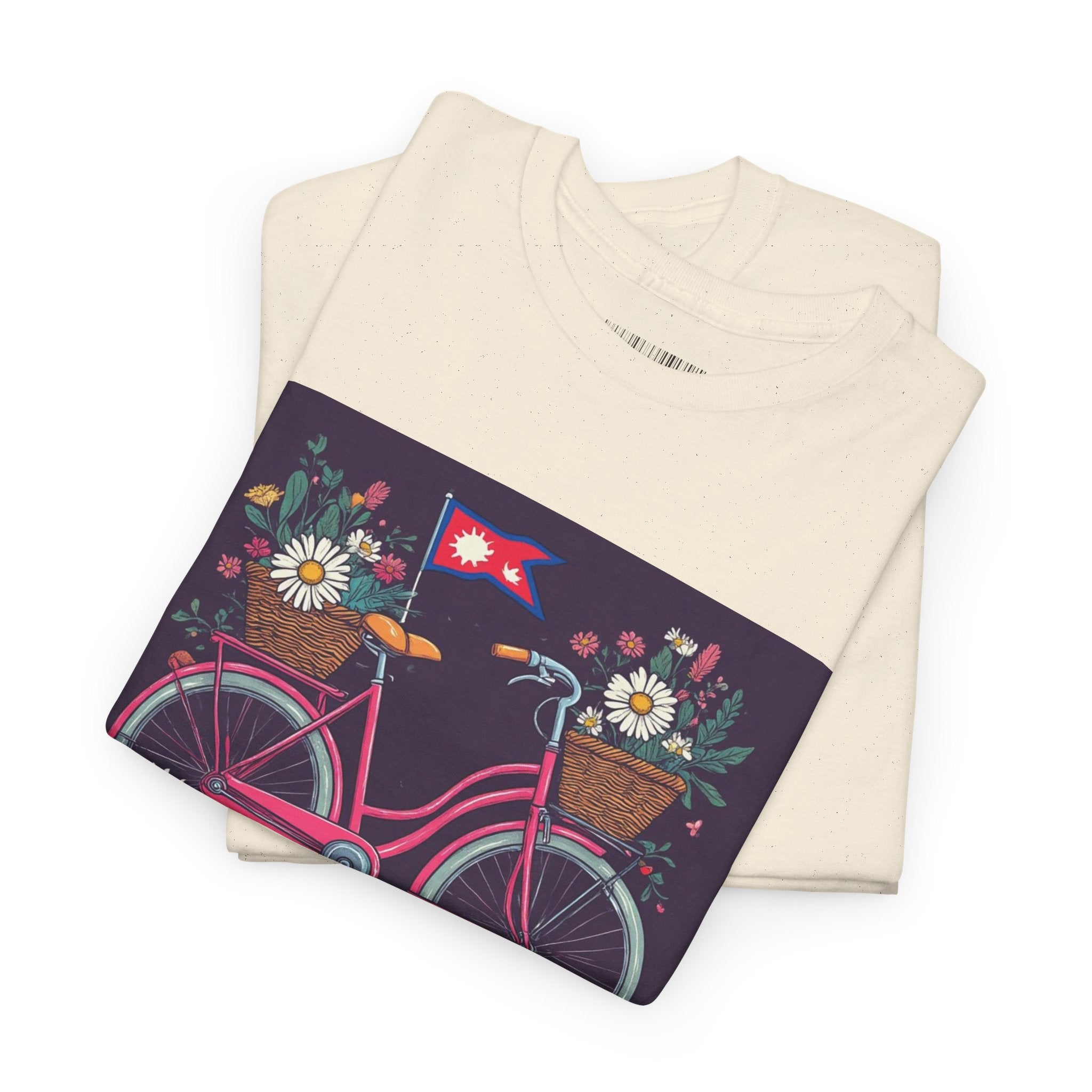Sahaje Floral Bicycle T‑Shirt