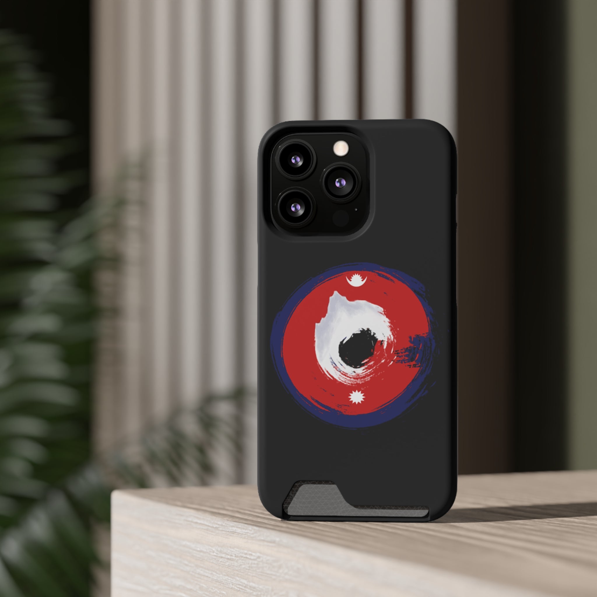 Sleek Phone Case with Card Holder – Unique Design, Gift for Students, Stylish Accessory, Everyday Use, Functional & Fashionable