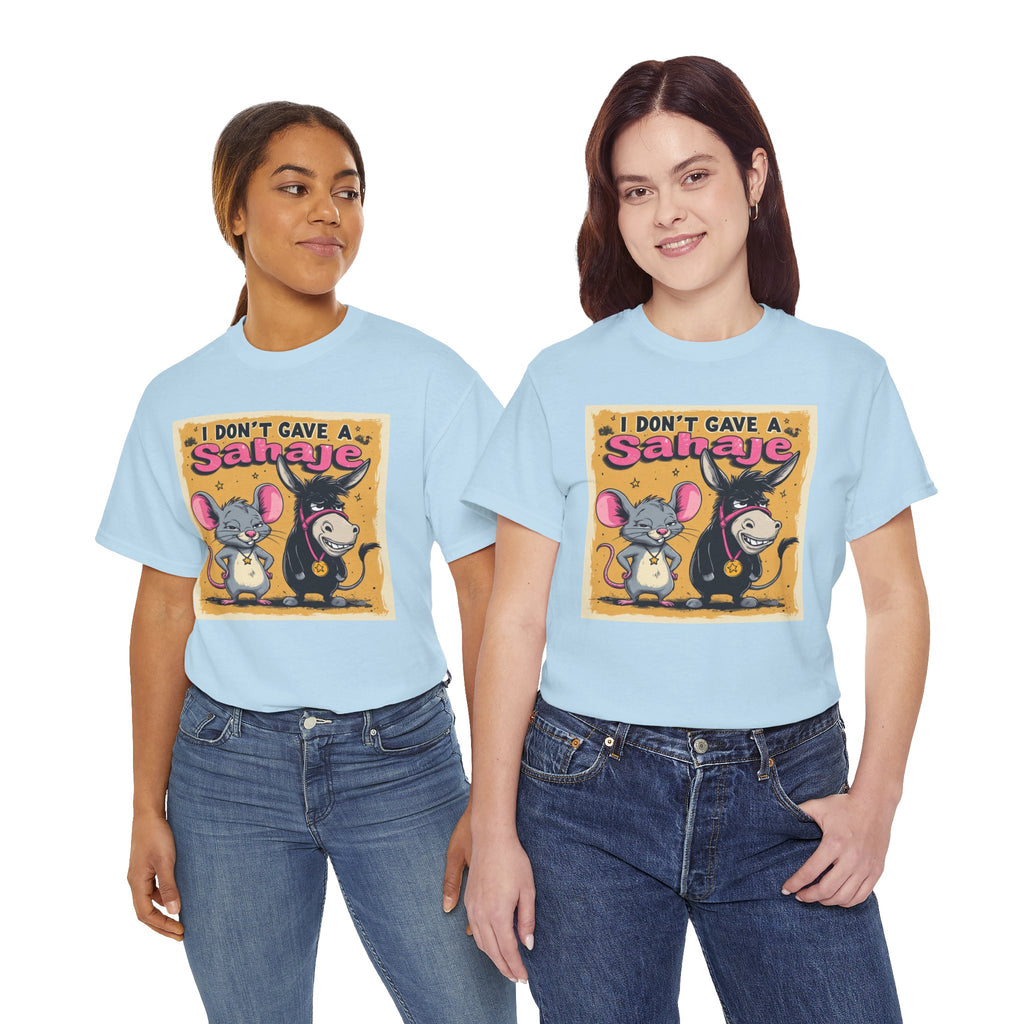 I Don't Give A Snair! Tee — Funny Mouse & Cat Graphic T-Shirt
