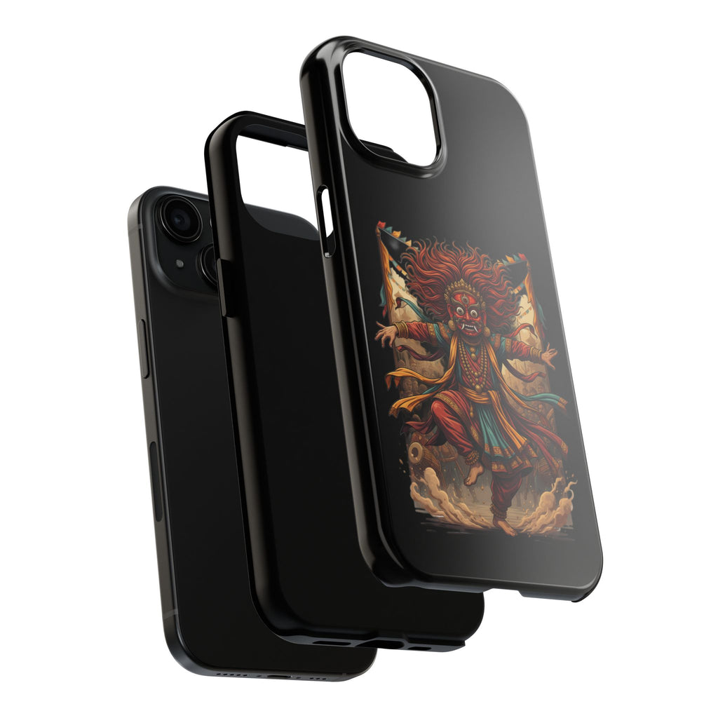 Tibetan Demon Dance Tough Phone Case — Bold Mythic Protective Cover