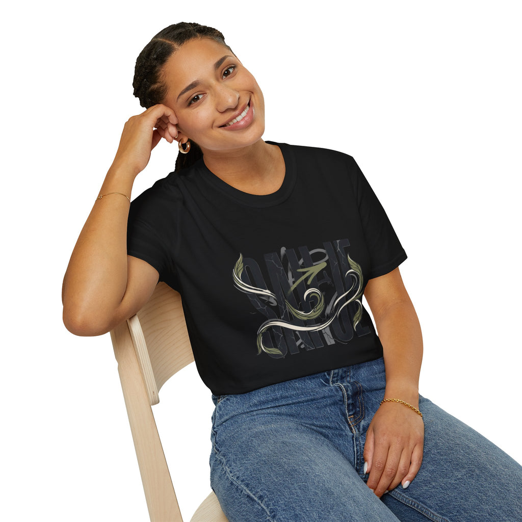Saurus Graphic T-Shirt — Retro Block Lettering with Snake Illustration