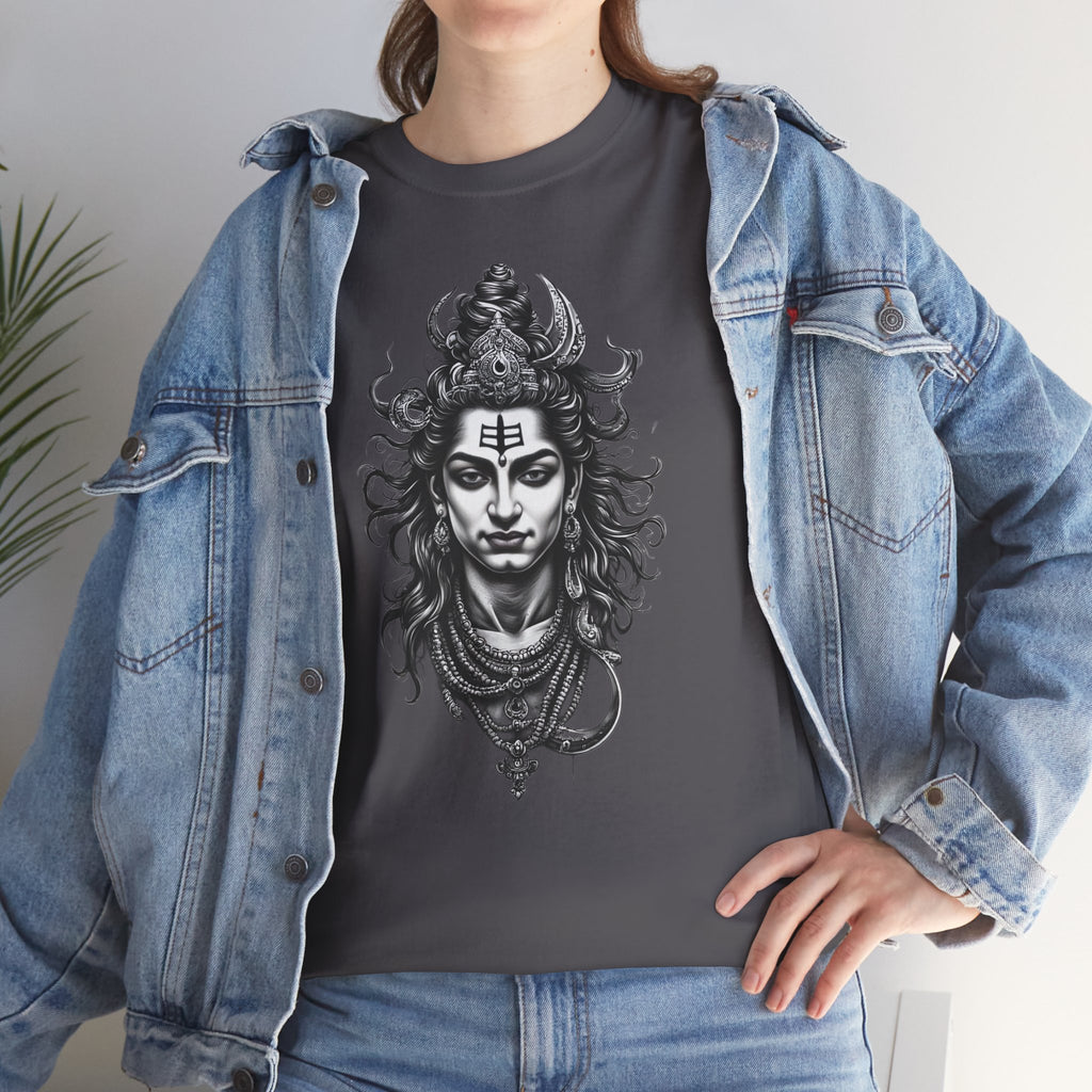 Shiva Portrait Tee — Hindu God Shiva Graphic T-Shirt