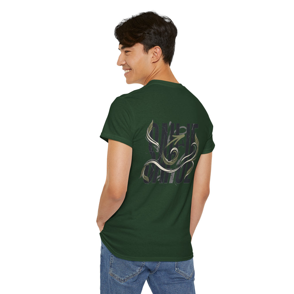 Graphic Tee — 'Savage' Typography with Snake Accent