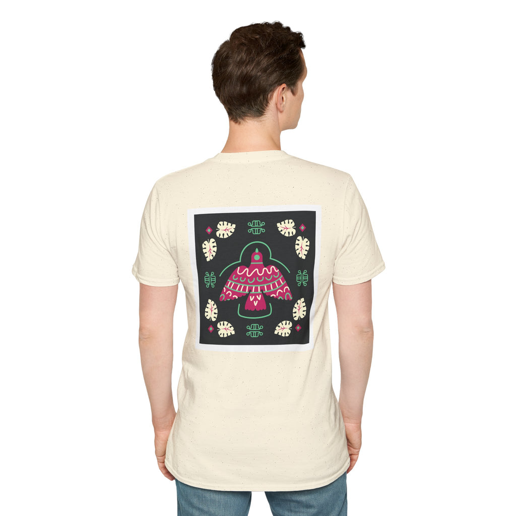 Mushroom Garden Graphic T-Shirt — Whimsical Pink Mushroom Design