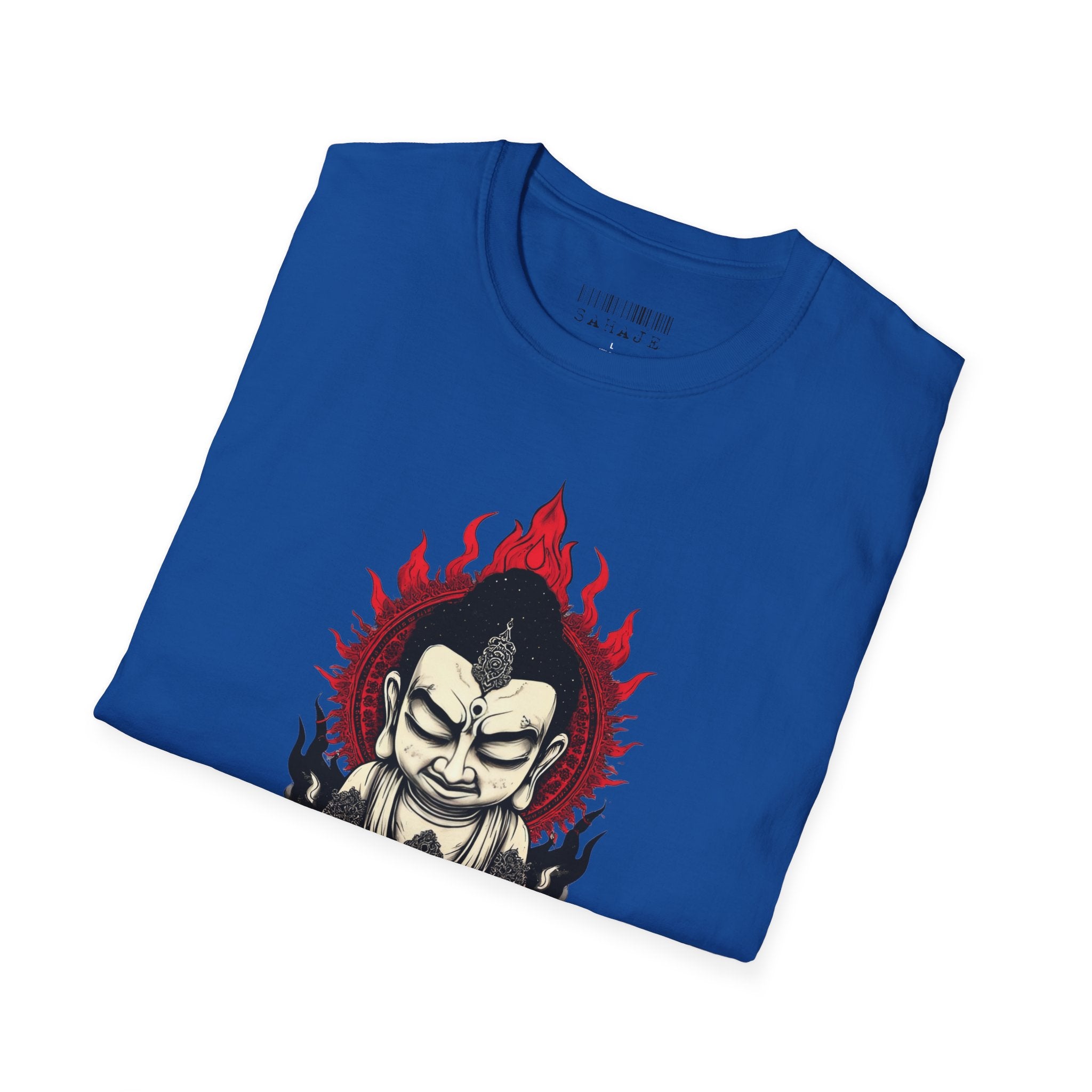 Buddha Flame T-Shirt — Meditative Buddha Graphic Tee
