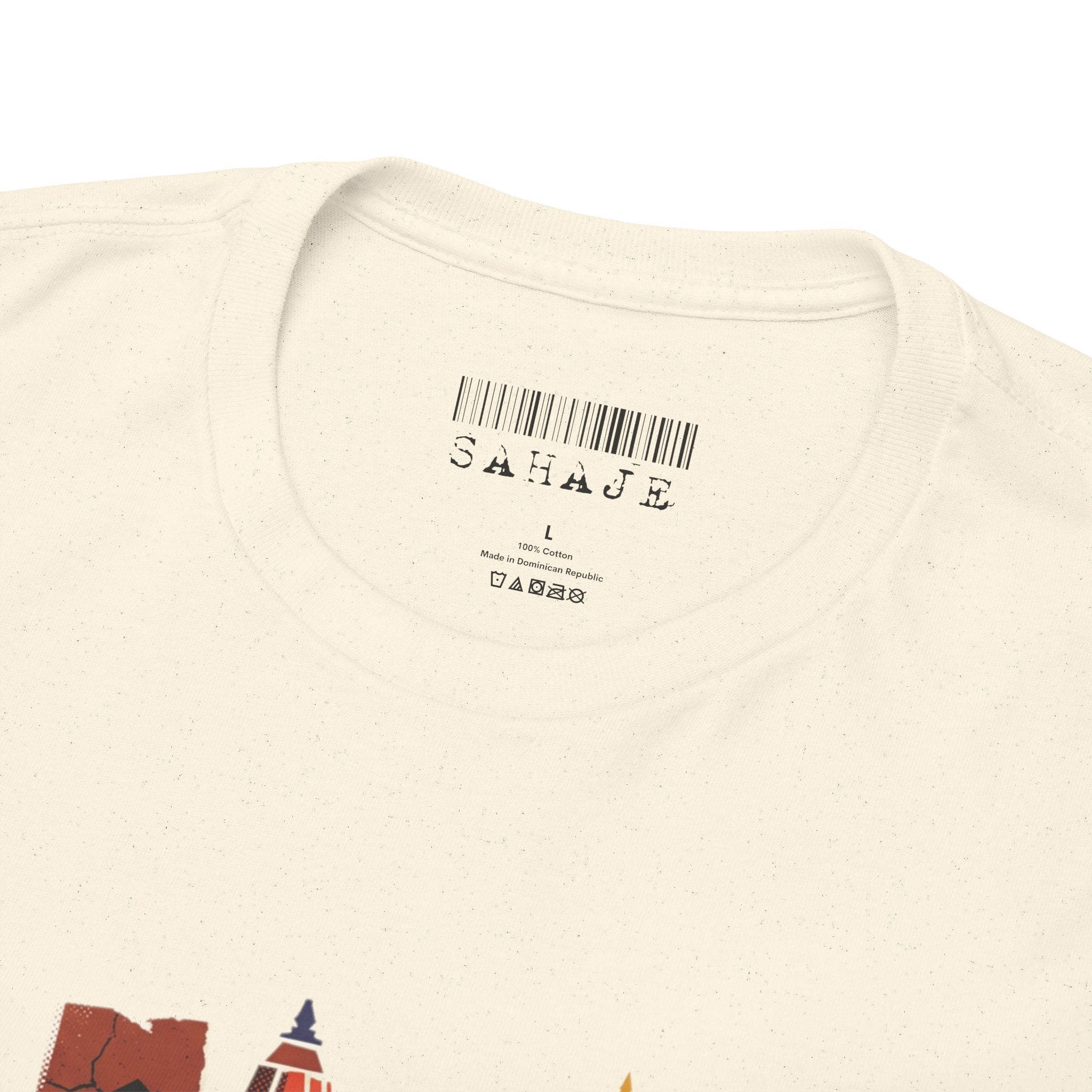 Cityscape Abstract Tee — Colorful Urban Architecture Graphic T‑Shirt