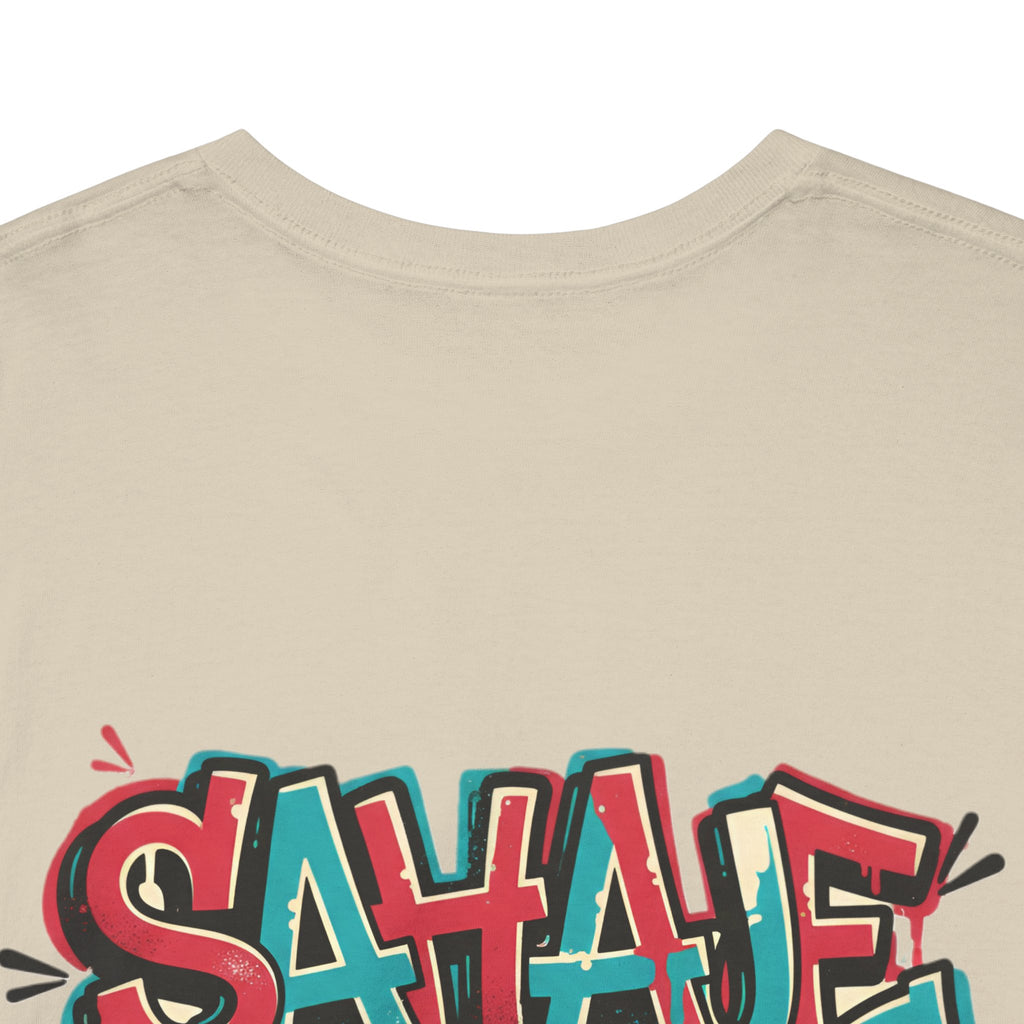 Graffiti "SAVAJE" Tee - Urban Streetwear Graphic T-Shirt