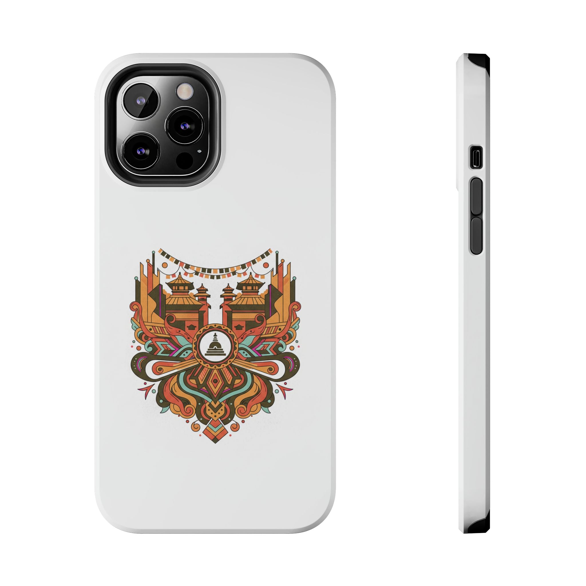 Tough Phone Case — Vintage Temple Mandala Design