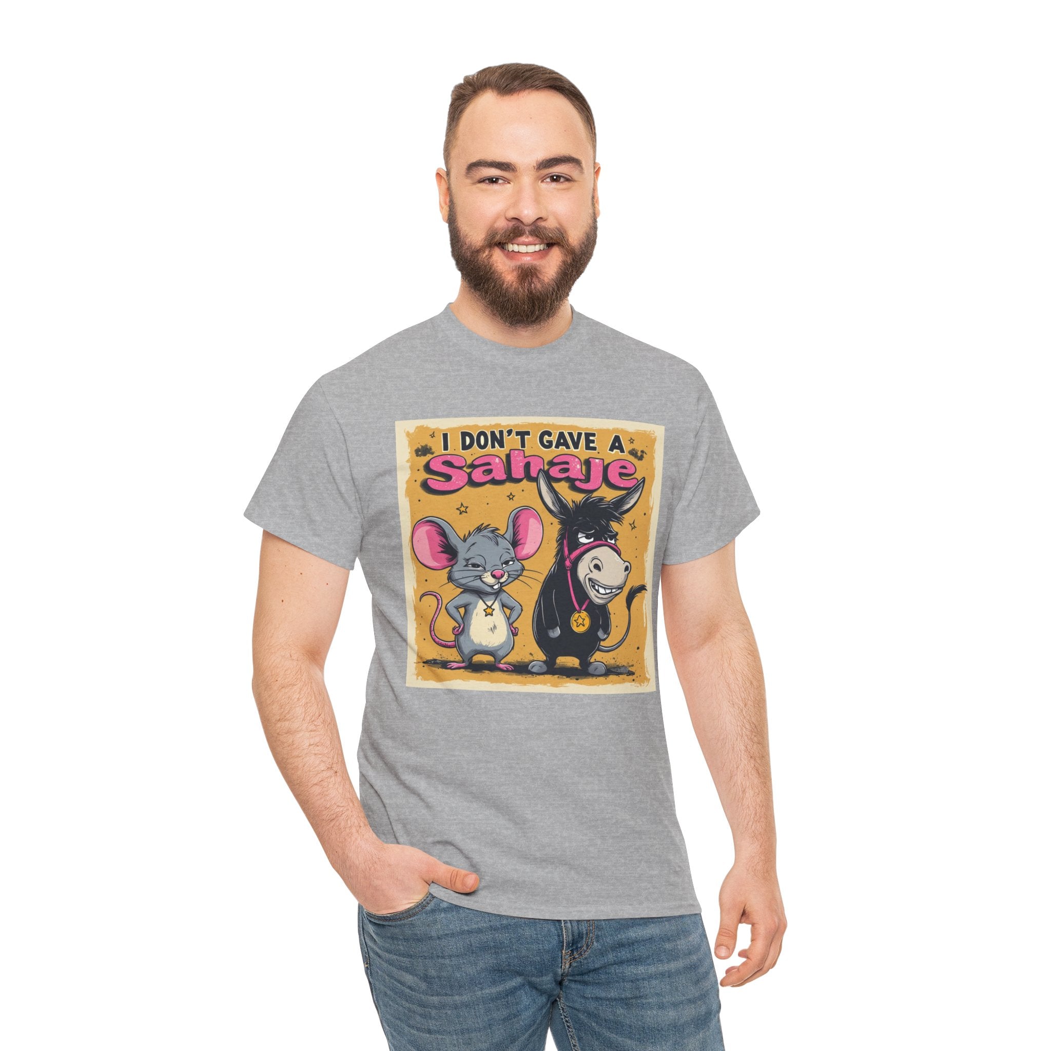I Don't Give A Snair! Tee — Funny Mouse & Cat Graphic T-Shirt