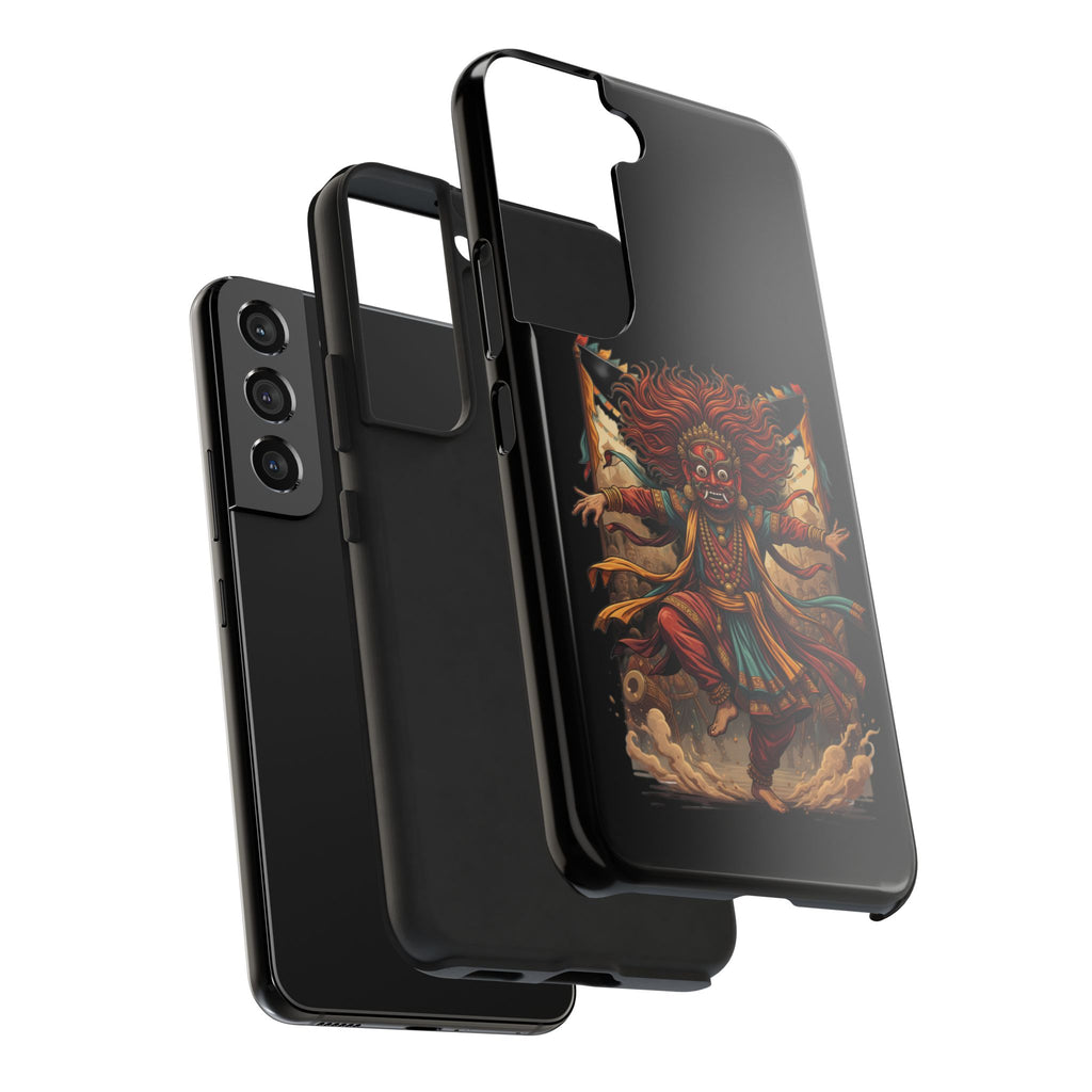 Tibetan Demon Dance Tough Phone Case — Bold Mythic Protective Cover