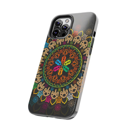 Colorful Mandala Tough Phone Cases - Vibrant Protection for Your Device, Gift for Art Lovers, Boho Style, Unique Phone Accessories