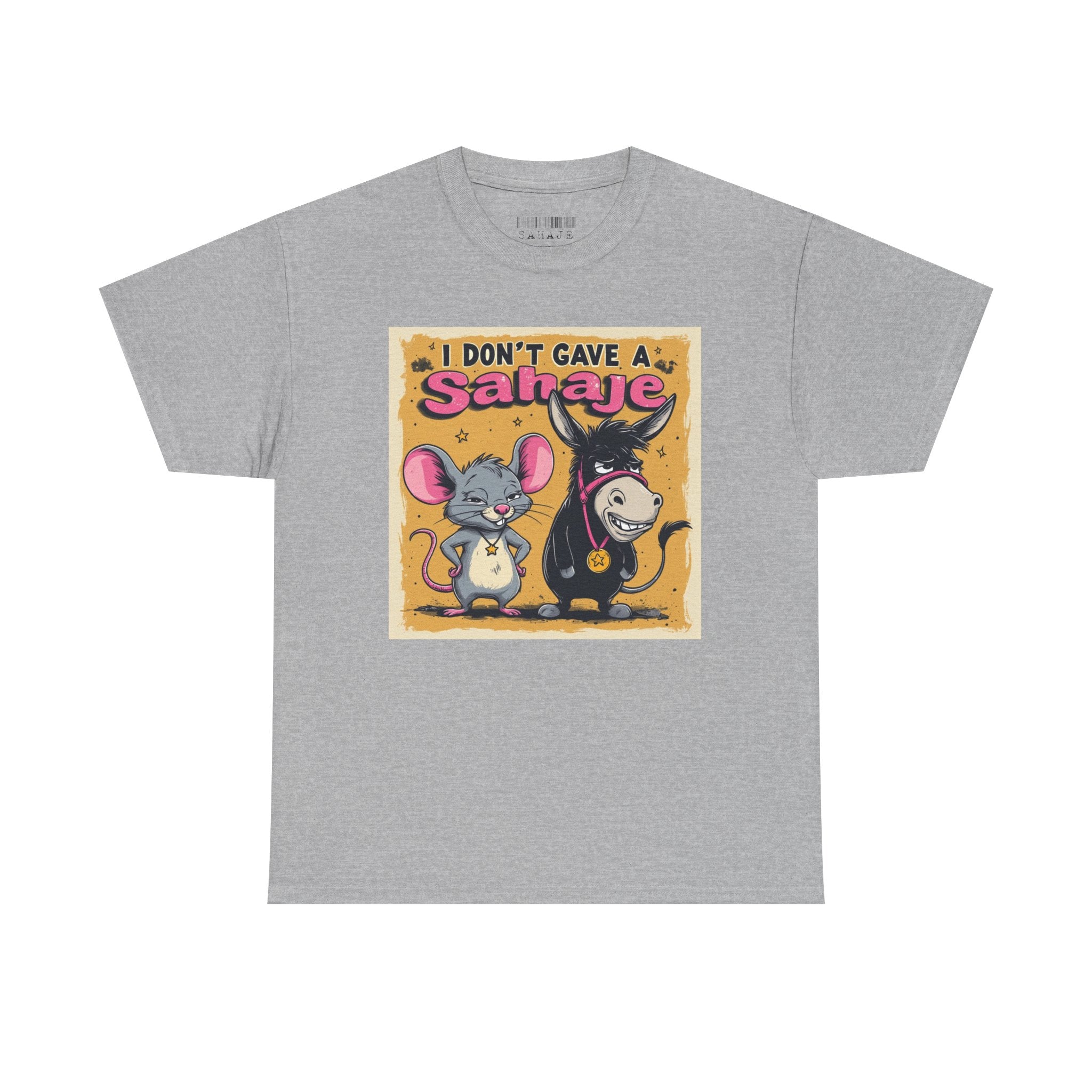 I Don't Give A Snair! Tee — Funny Mouse & Cat Graphic T-Shirt
