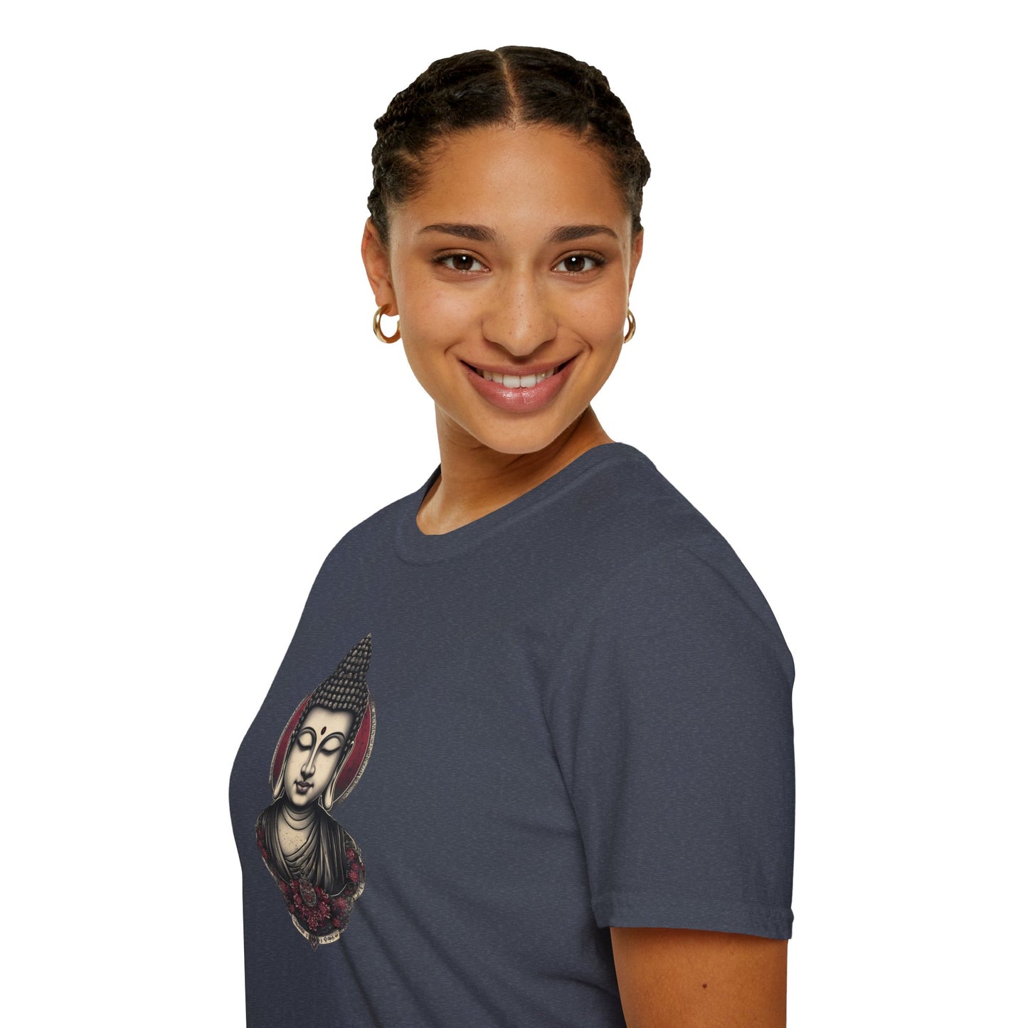 Buddha Portrait Tee — Zen Meditation Graphic T-Shirt