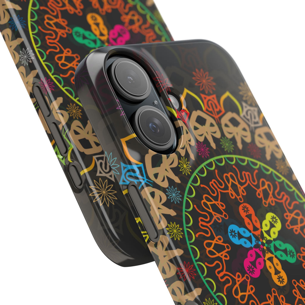 Tropical Mandala Phone Case, Colorful Slim Phone Case, Trendy Phone Cover, Artistic Gift, Eco-Friendly Phone Accessory