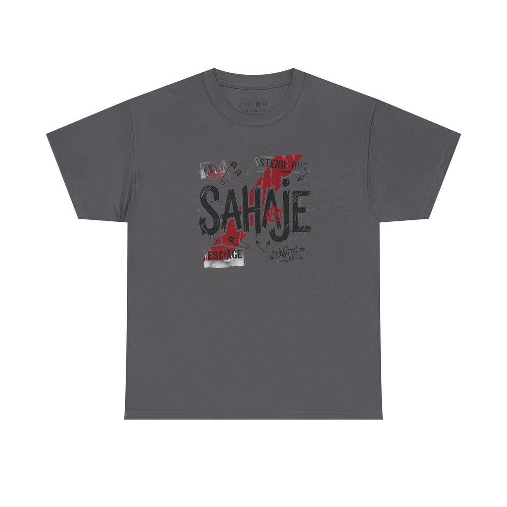 Sahaje Graphic Tee — Street Art Urban Casual T-Shirt