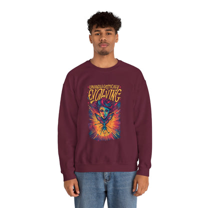 Evolving Butterfly Crewneck Sweatshirt — "Unafraid, Authentically Evolving" Inspirational Pullover