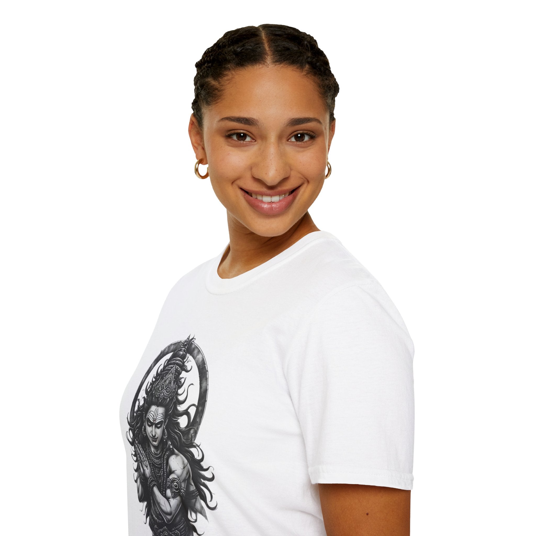 Shiva Portrait T‑Shirt – Intricate Hindu Deity Art Tee