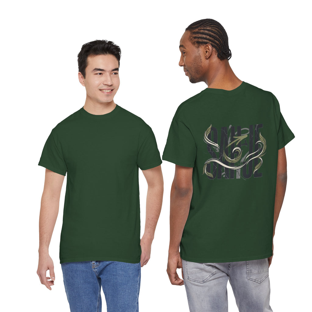 Graphic Tee — 'Savage' Typography with Snake Accent