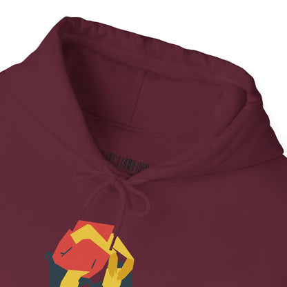 Fox Recycling Symbol Hoodie — Geometric Fox Eco-Friendly Design