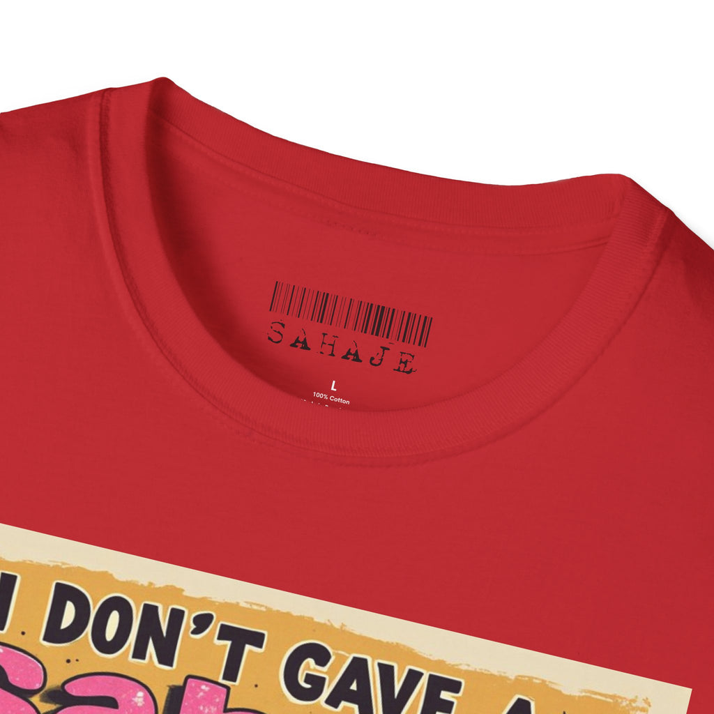 Don’t Give a Satrage T-Shirt — Funny Mouse & Donkey Cartoon Tee