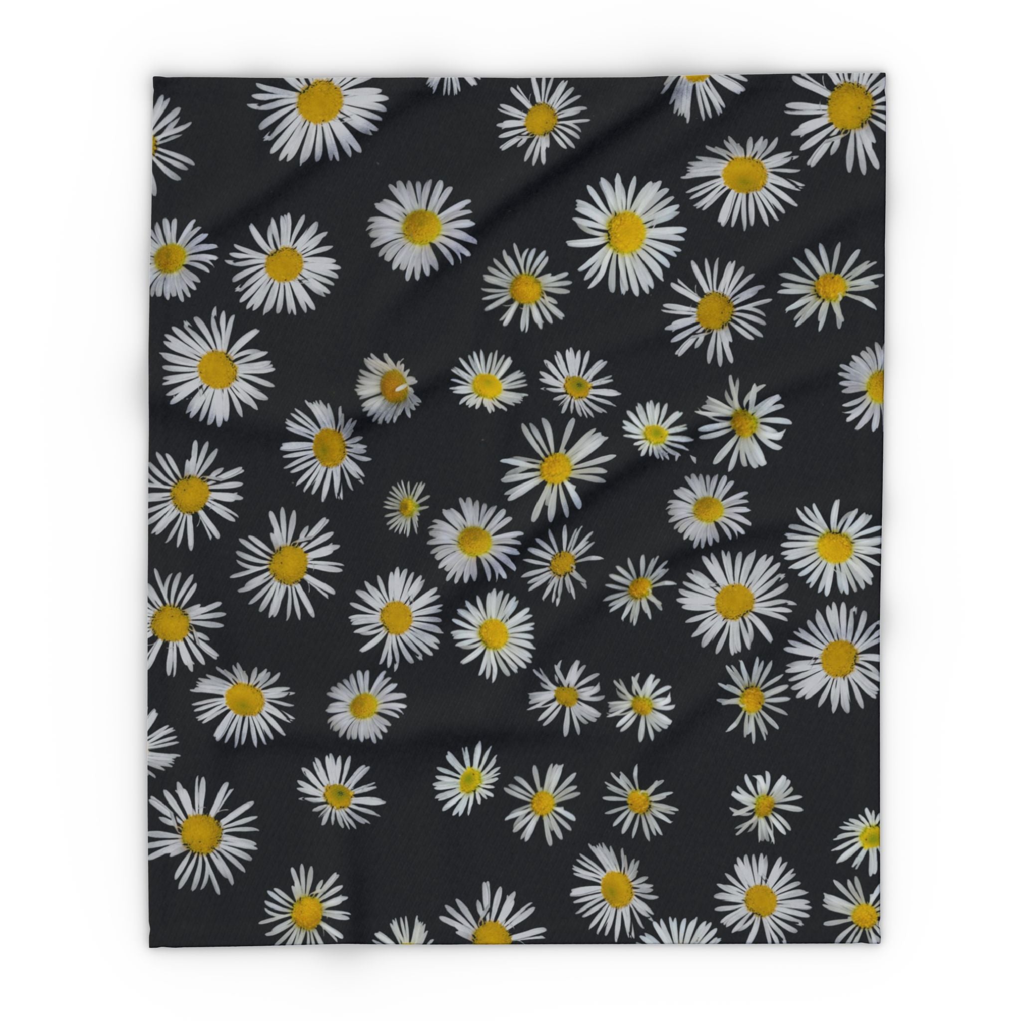 Daisy Scatter Arctic Fleece Blanket — Cozy Floral Throw