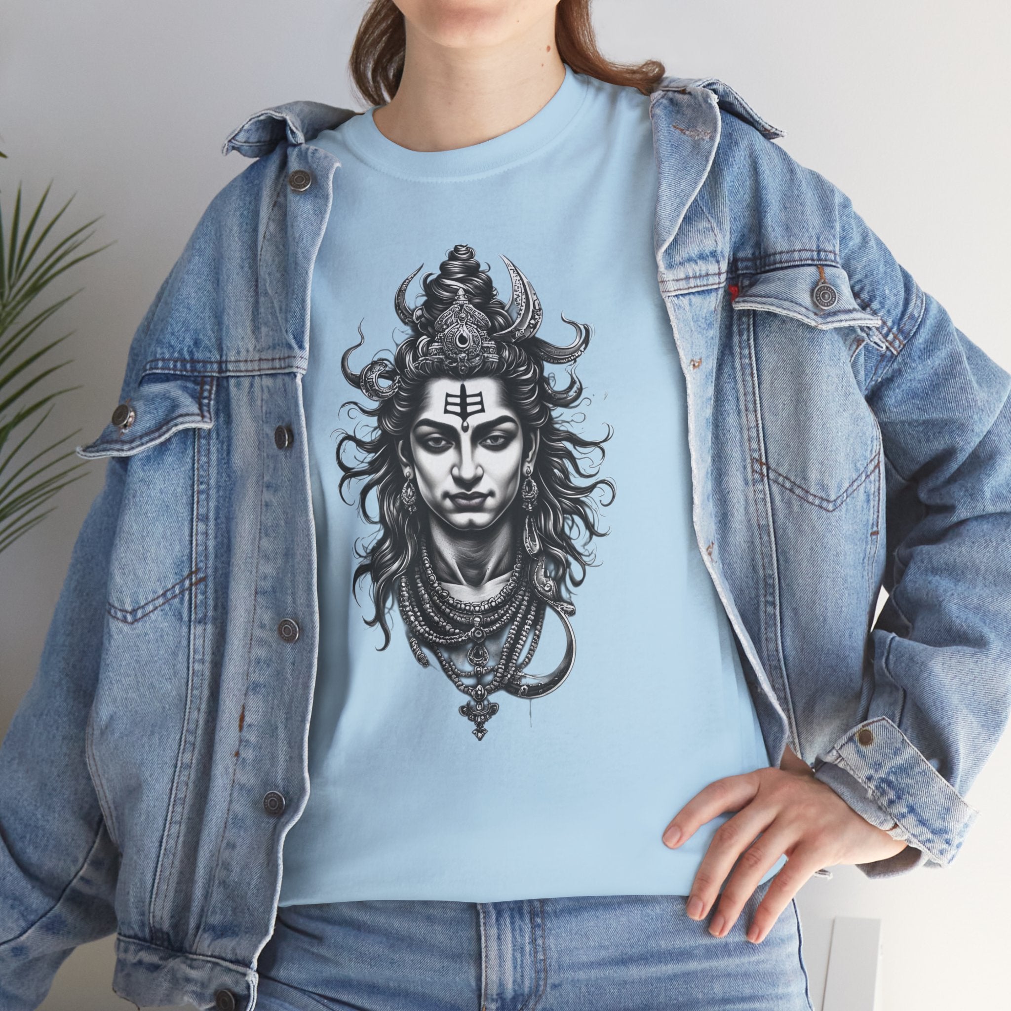 Shiva Portrait Tee — Hindu God Shiva Graphic T-Shirt