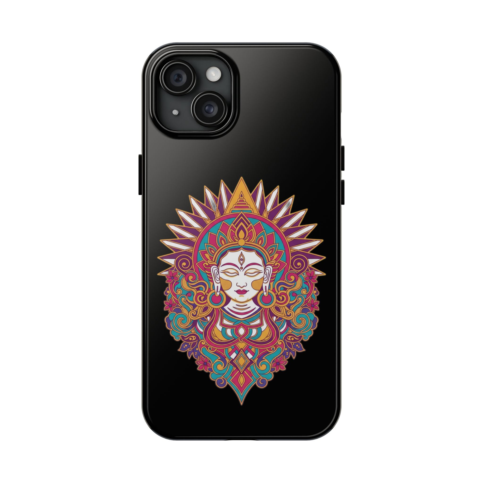 Buddha Mandala Tough Phone Case — Protective Spiritual iPhone Cover