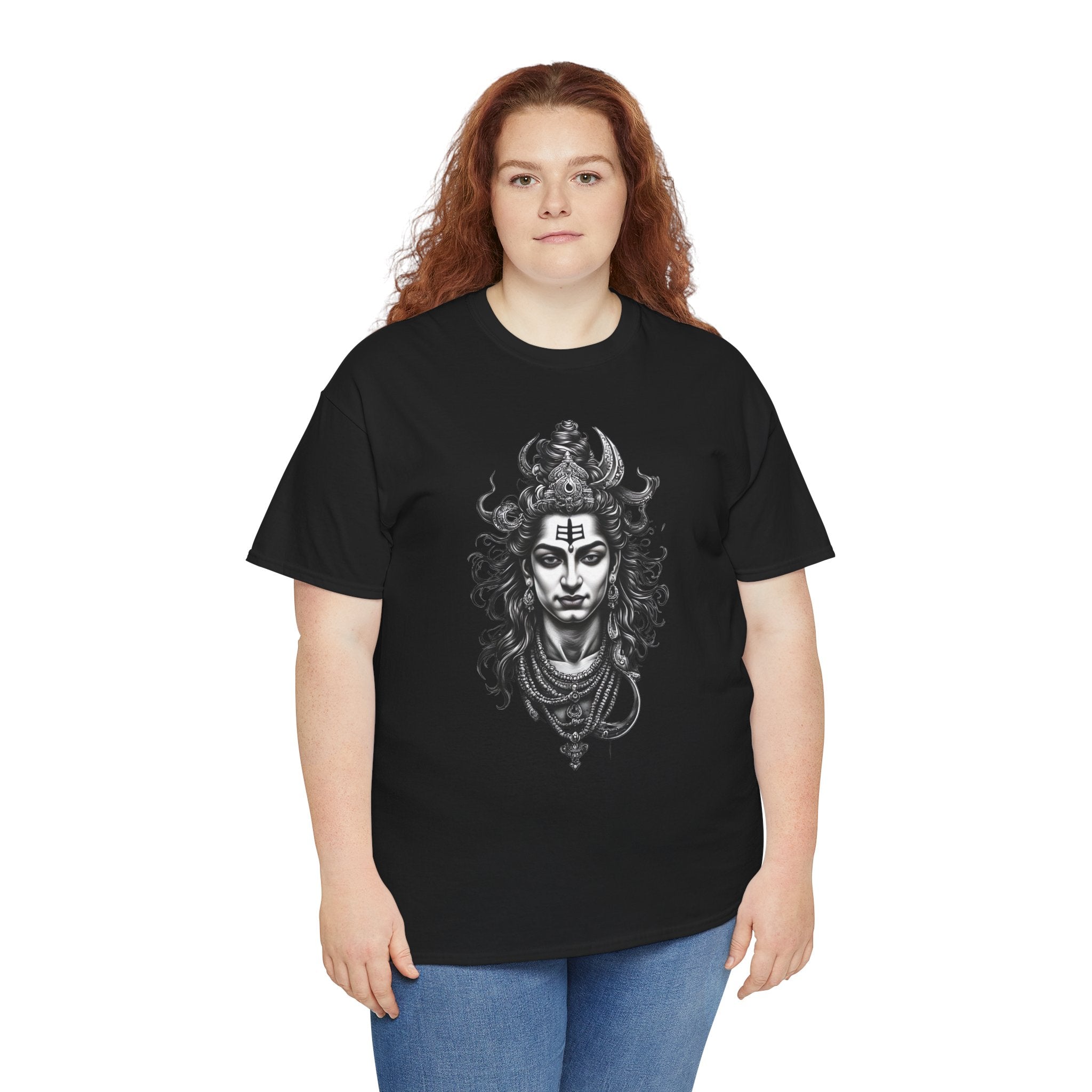 Shiva Portrait Tee — Hindu God Shiva Graphic T-Shirt