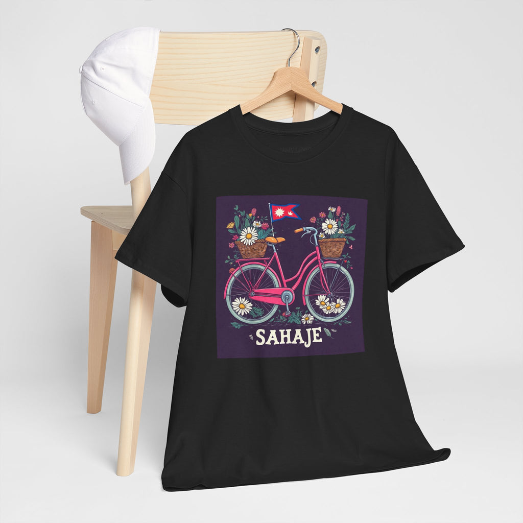Sahaje Floral Bicycle T‑Shirt
