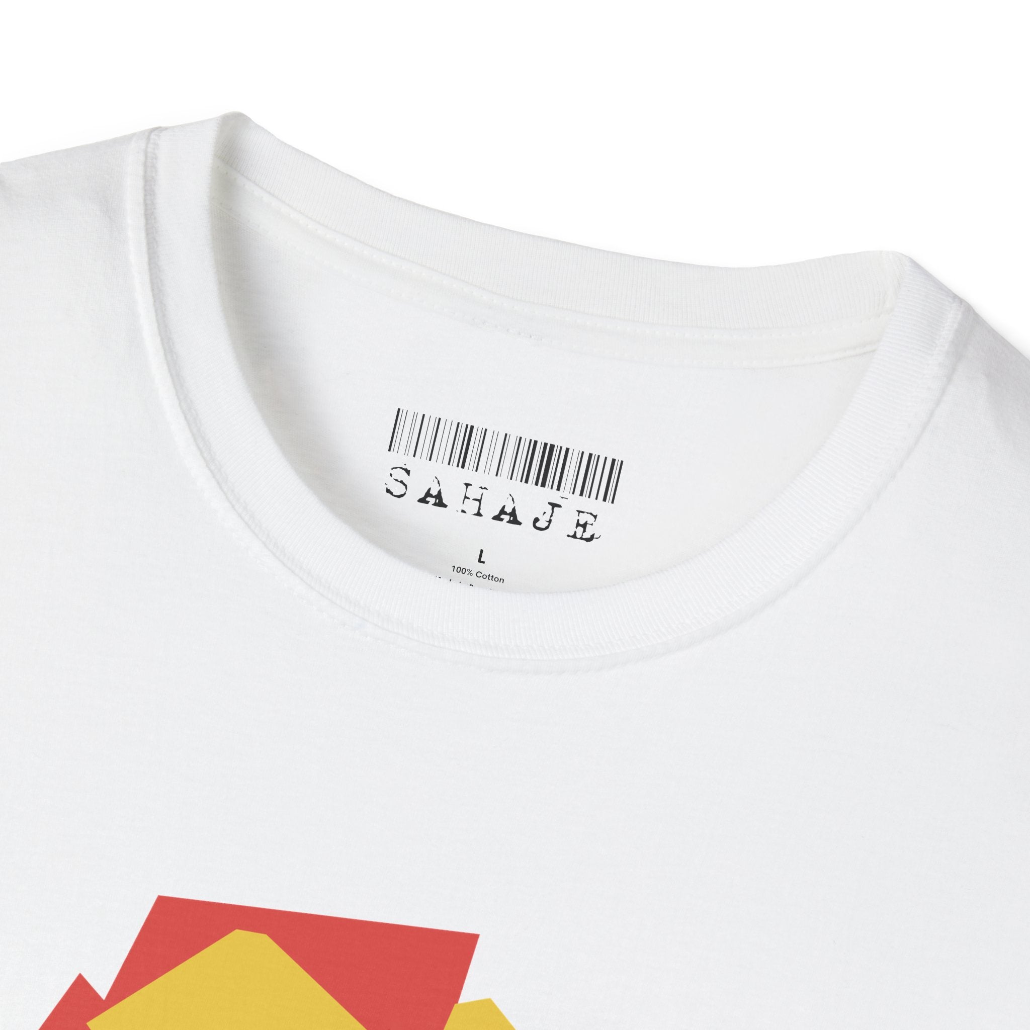 Abstract Faces Graphic T-Shirt — Modern Geometric 'Sahaje' Art Tee