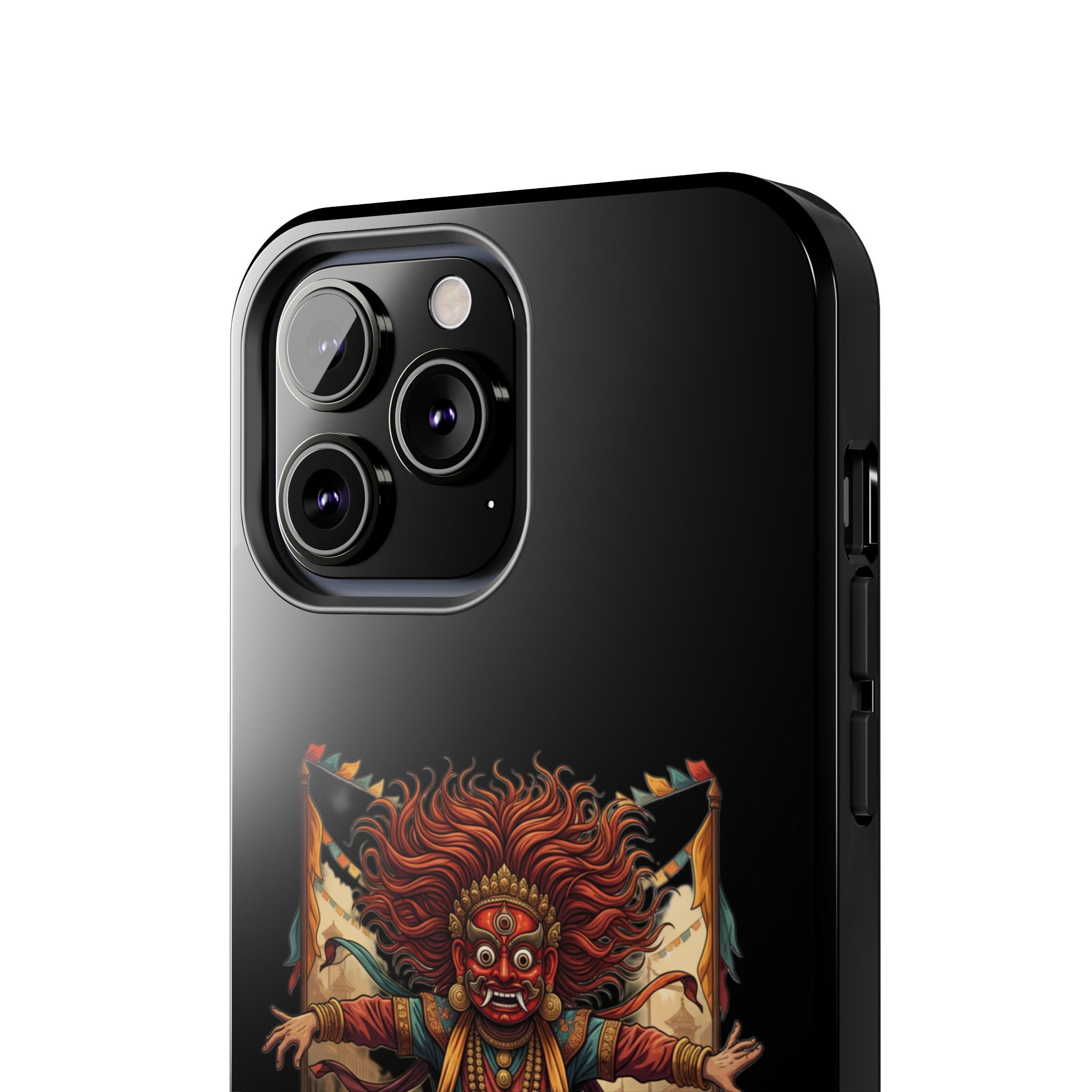 Tibetan Demon Dance Tough Phone Case — Bold Mythic Protective Cover