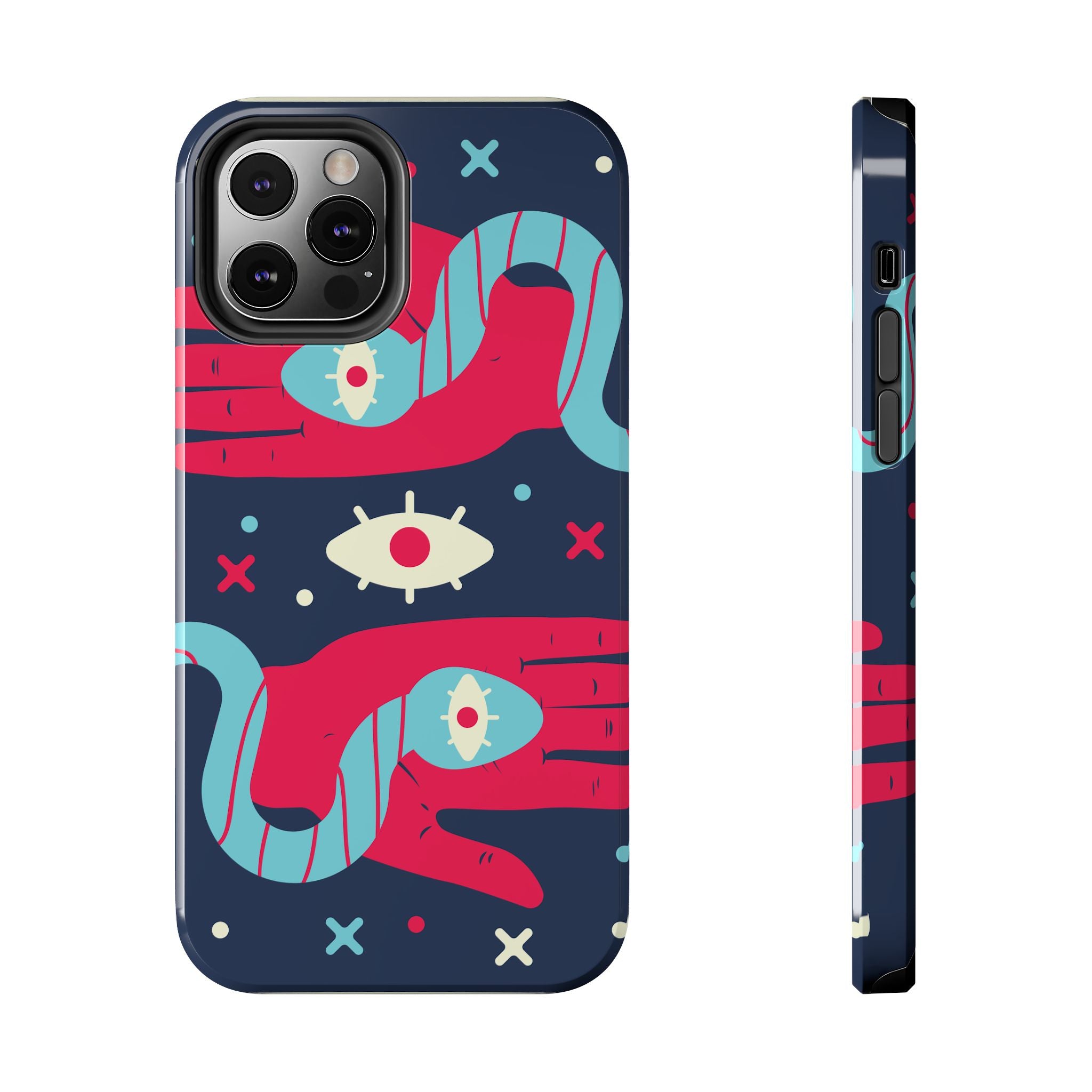 Vibrant Tough Phone Cases with Unique Eye Design, Durable Phone Cover, Trendy Accessories, Gift for Art Lovers, Unique Phone Protector