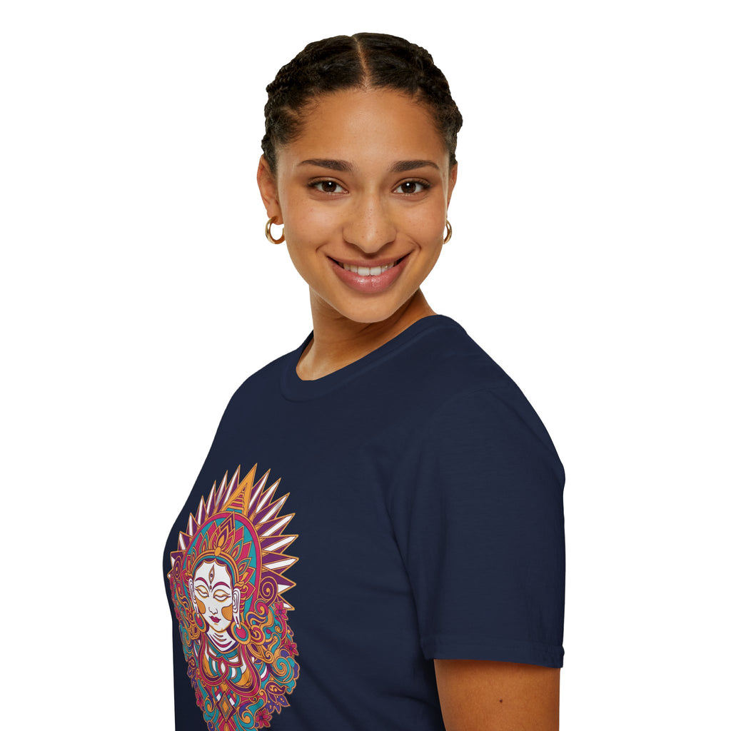 Mandala Goddess T-Shirt — Colorful Floral Spiritual Tee