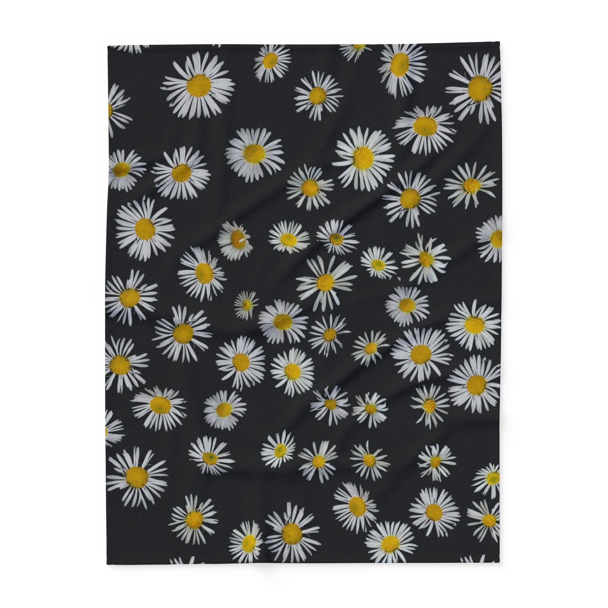 Daisy Scatter Arctic Fleece Blanket — Cozy Floral Throw