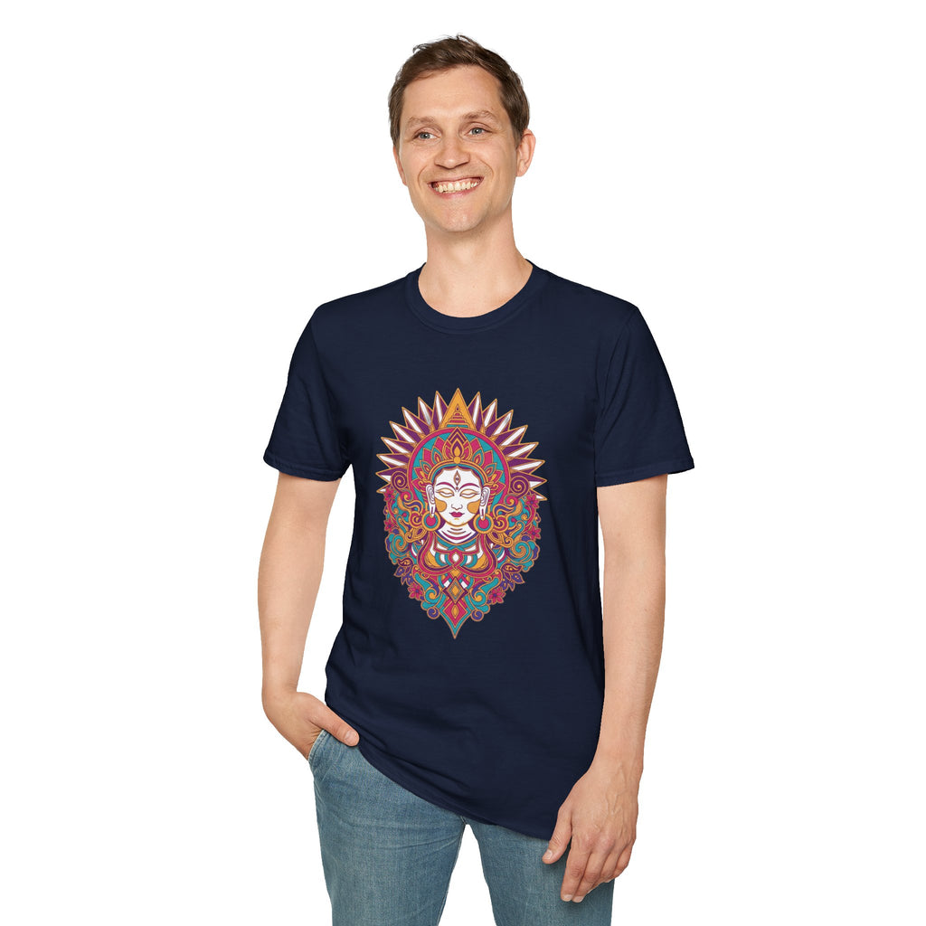 Mystic Goddess Mandala T-Shirt — Colorful Boho Spiritual Tee