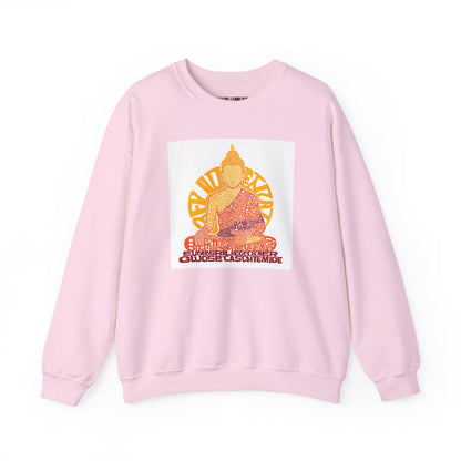 Buddha Graphic Sweatshirt — "Choose Compassion" Meditation Crewneck