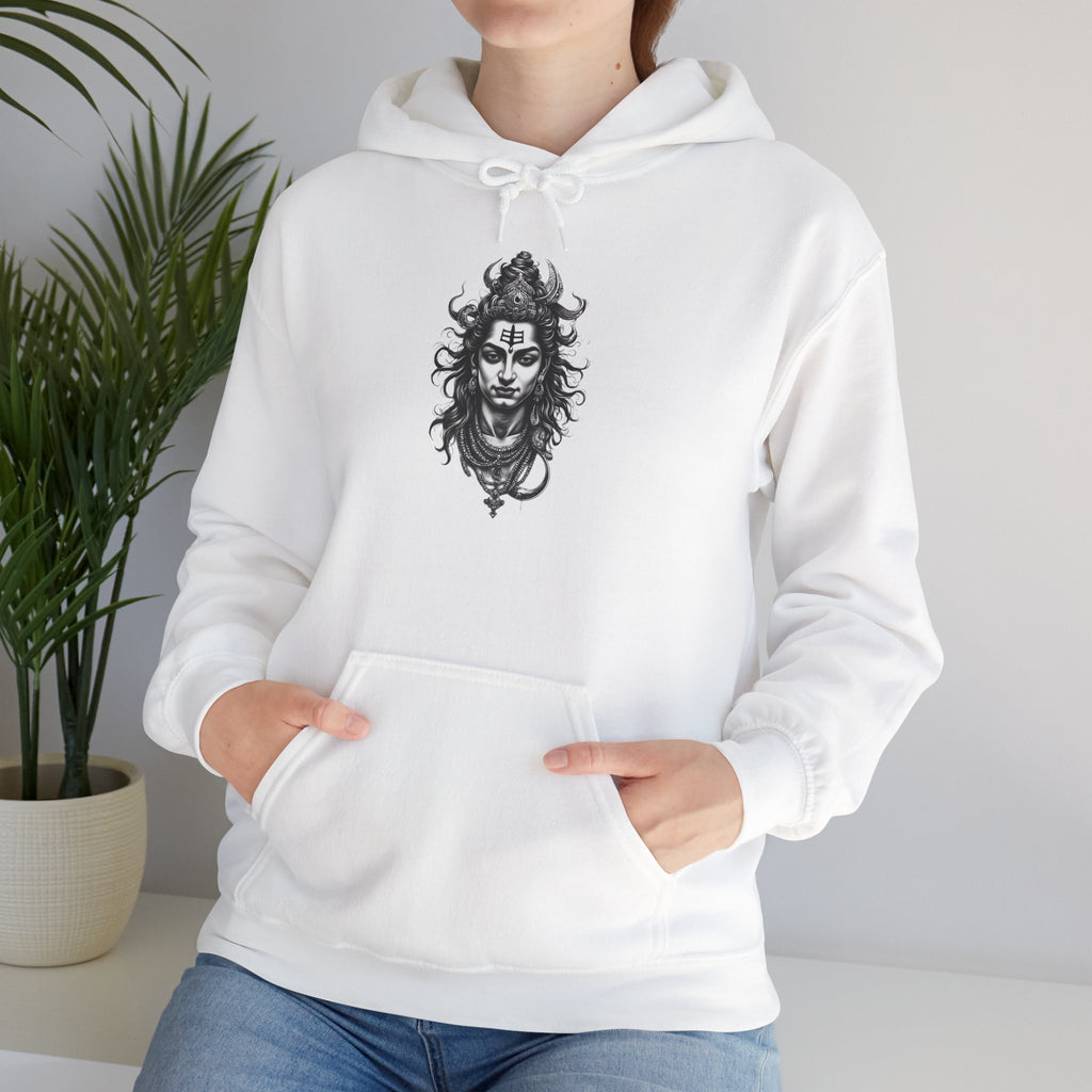 Skull Viking Hoodie — Norse Warrior Graphic Hooded Sweatshirt