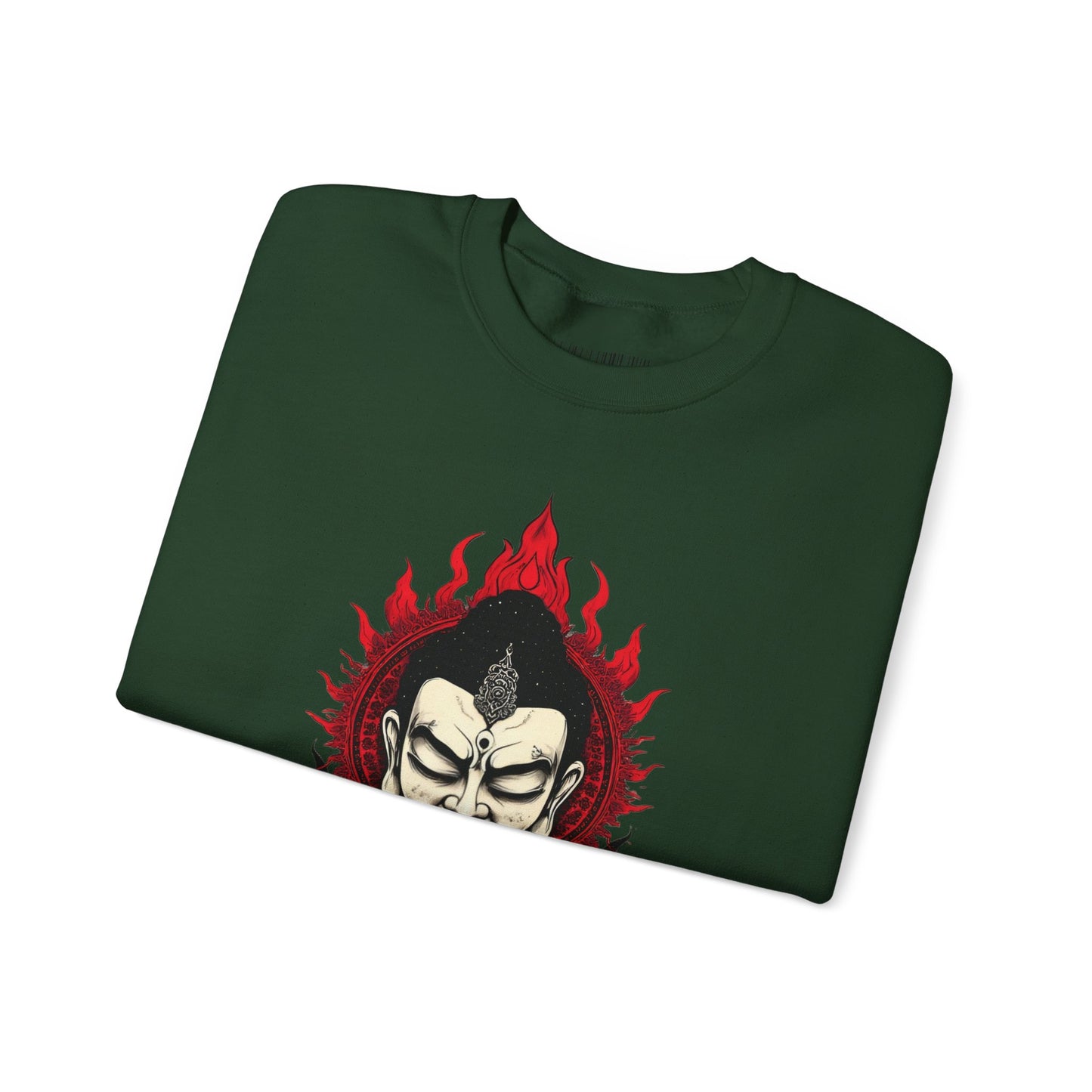 Buddha Flame Crewneck Sweatshirt